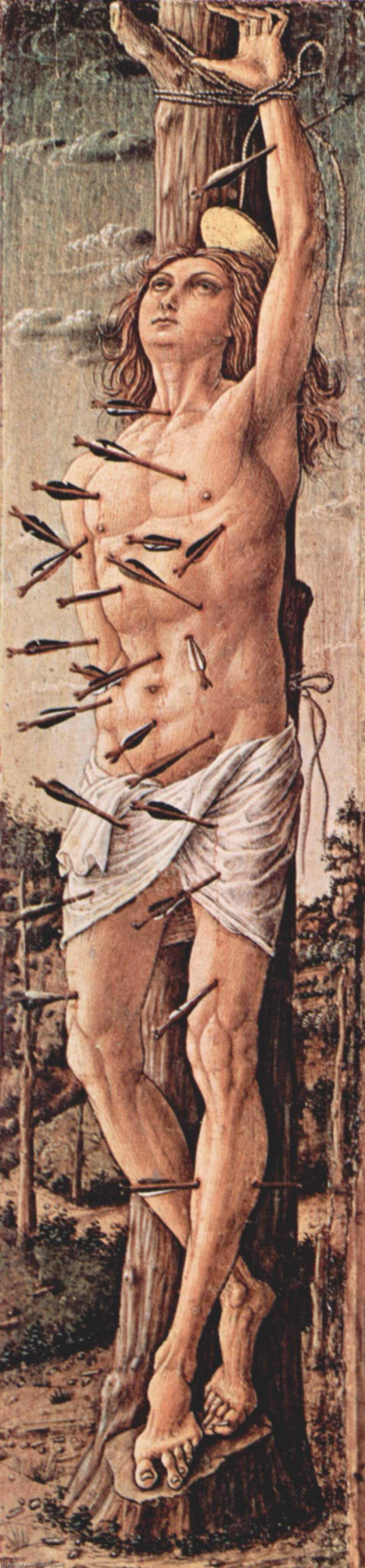 Wikioo.org - สารานุกรมวิจิตรศิลป์ - จิตรกรรม Carlo Crivelli - Saint Sebastian
