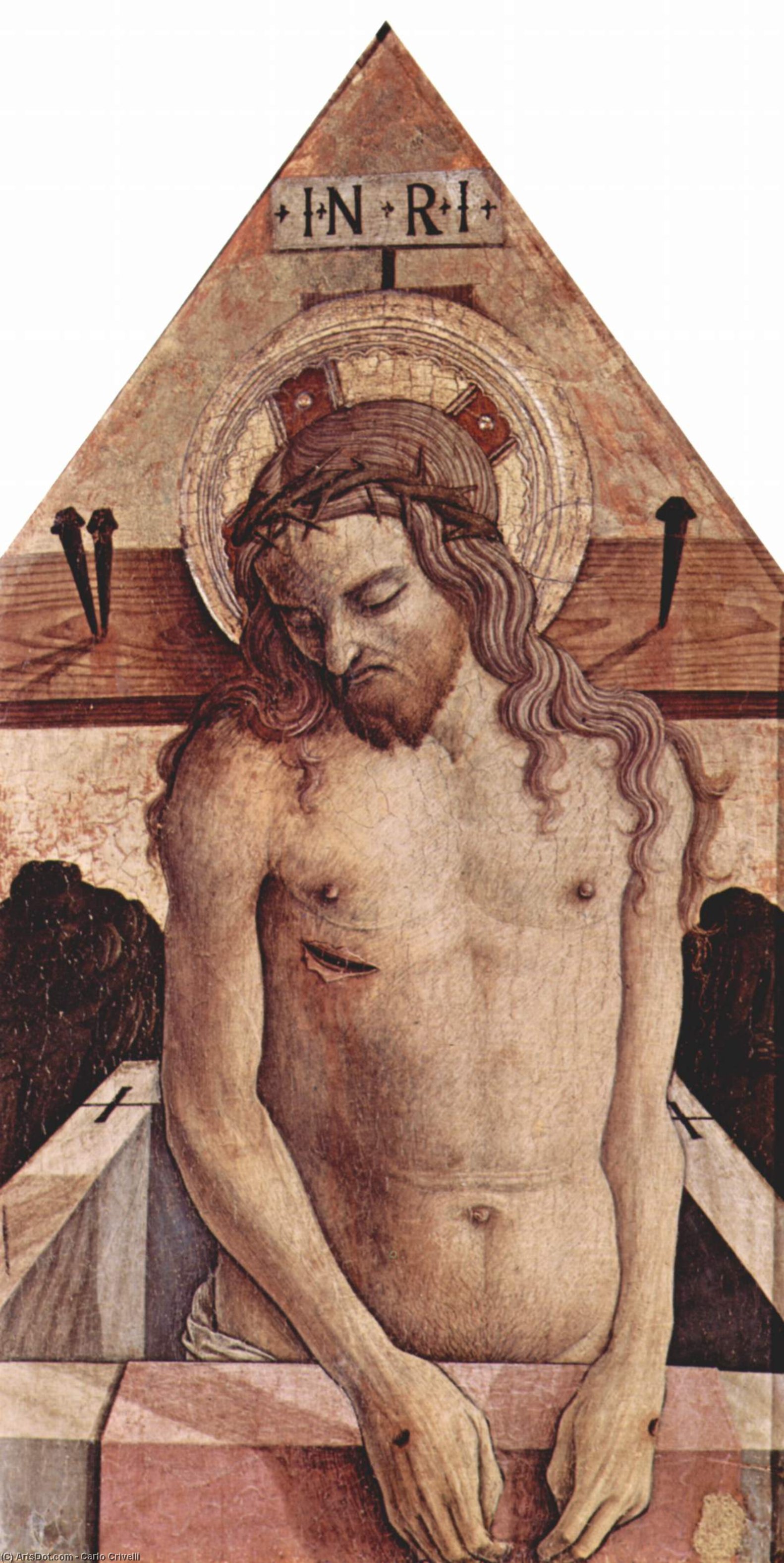 Wikioo.org - The Encyclopedia of Fine Arts - Painting, Artwork by Carlo Crivelli - Man of Sorrow