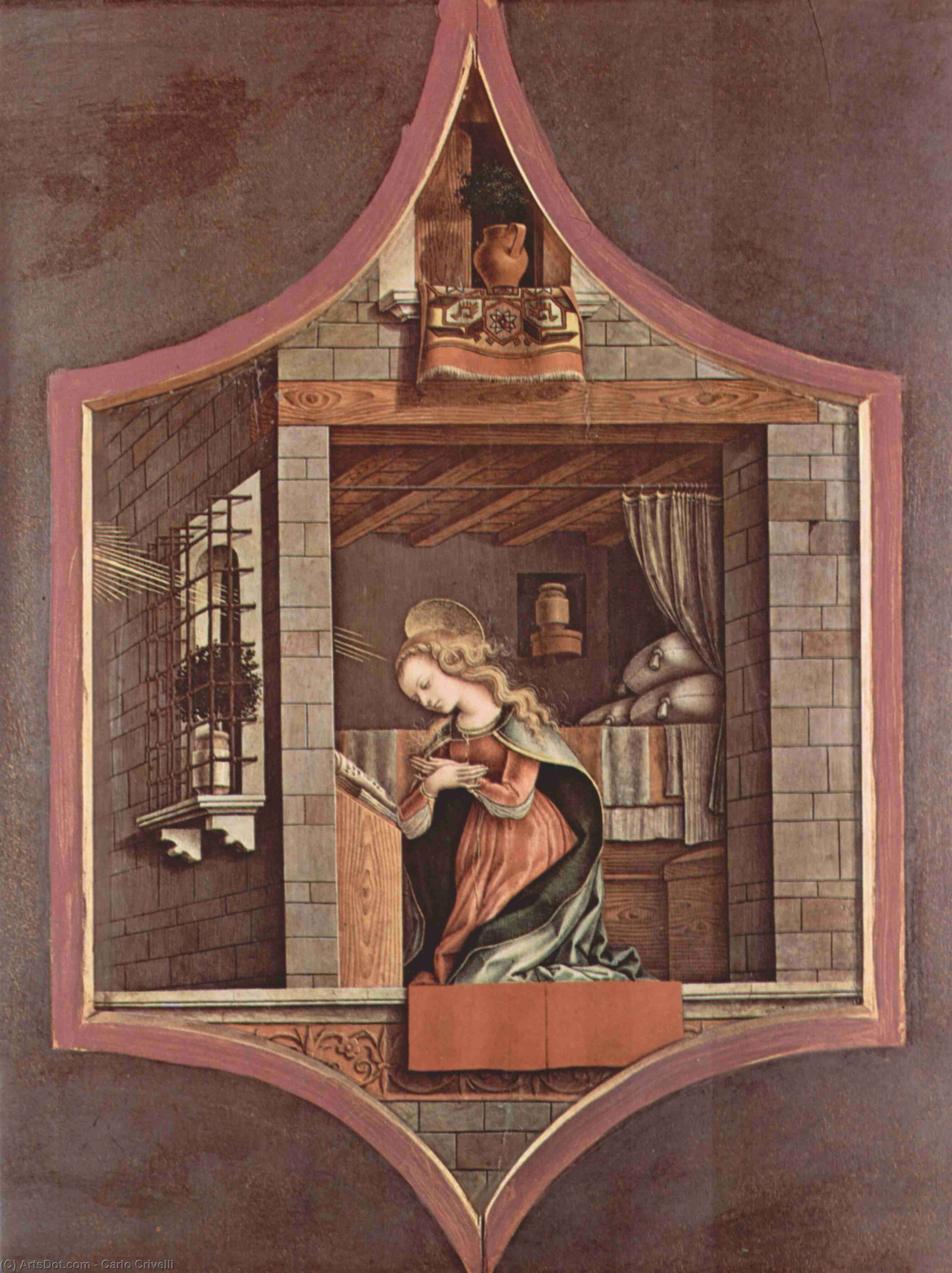 Wikioo.org - The Encyclopedia of Fine Arts - Painting, Artwork by Carlo Crivelli - Virgin proclamation