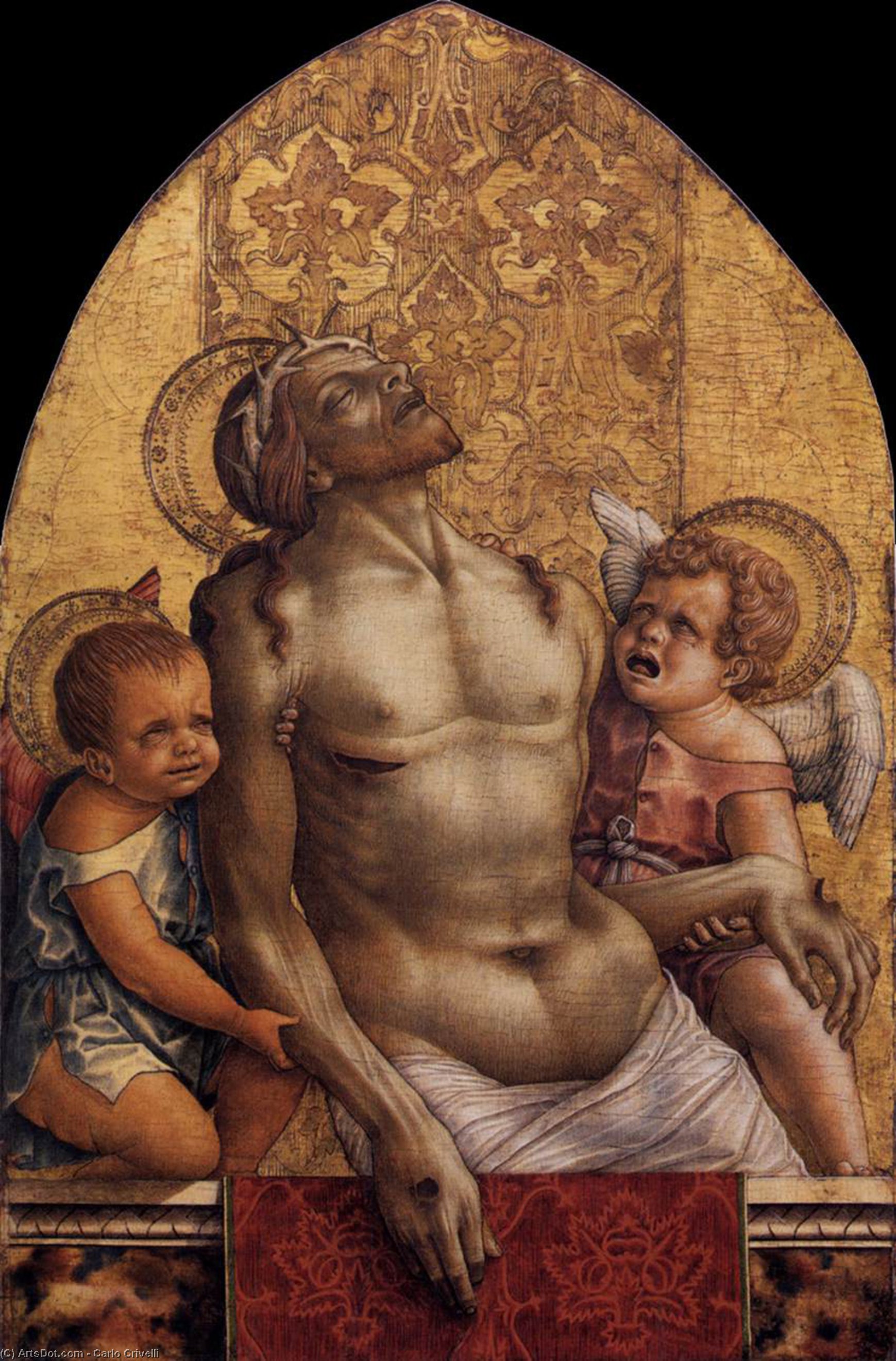 Wikioo.org - The Encyclopedia of Fine Arts - Painting, Artwork by Carlo Crivelli - Pietà