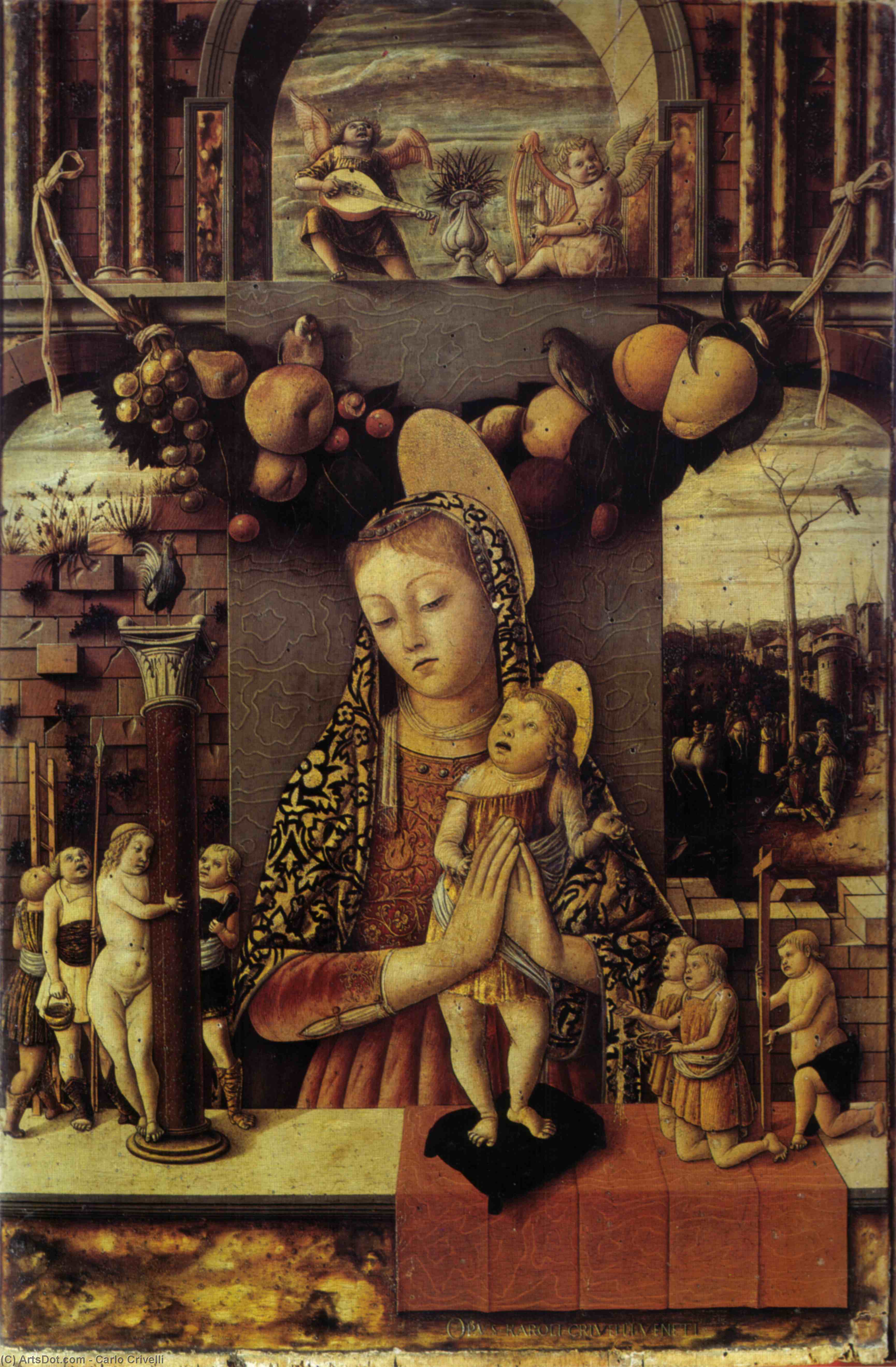 Wikioo.org - The Encyclopedia of Fine Arts - Painting, Artwork by Carlo Crivelli - Madonna of the Passion