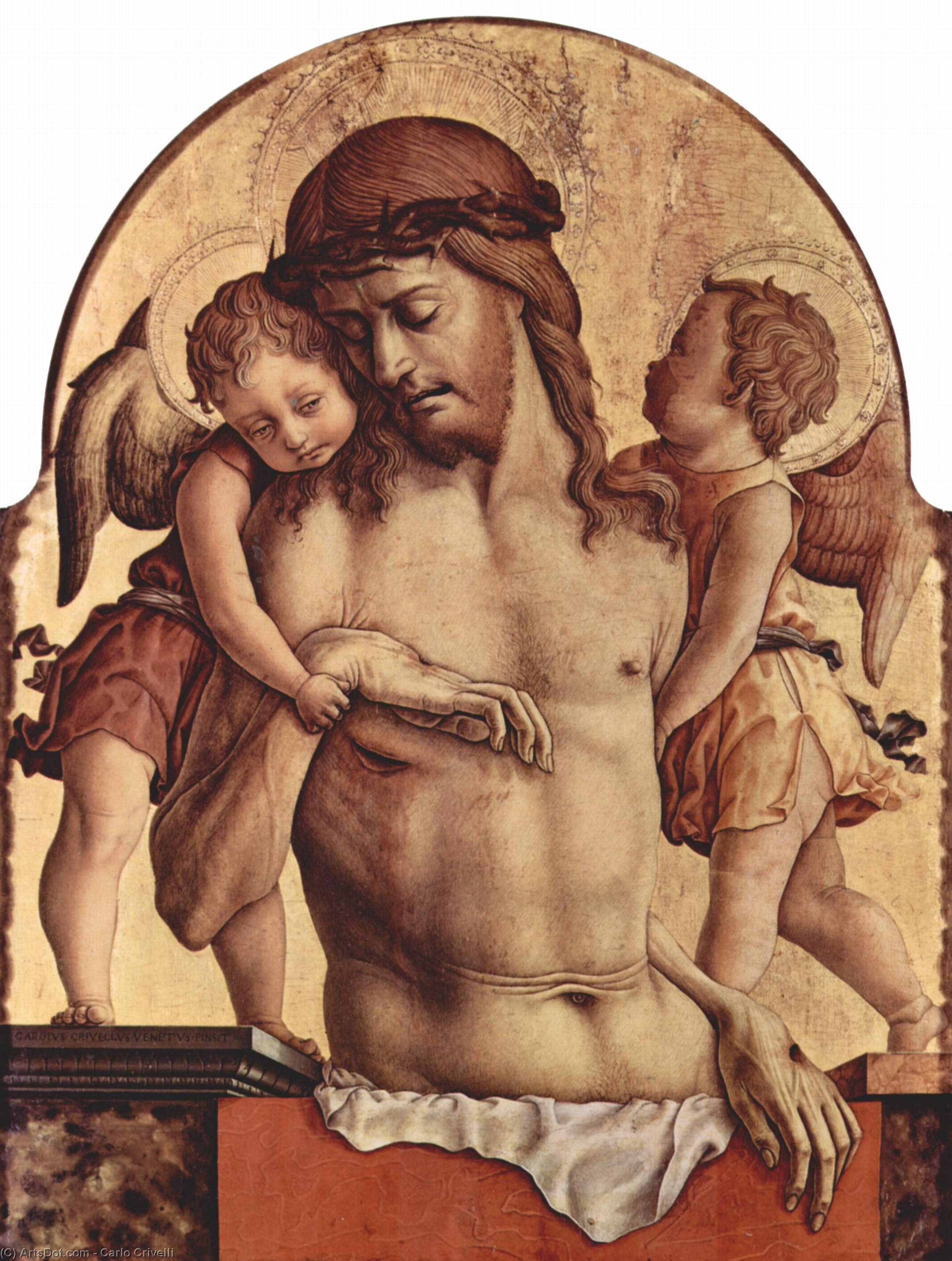 Wikioo.org - The Encyclopedia of Fine Arts - Painting, Artwork by Carlo Crivelli - Angels Pity