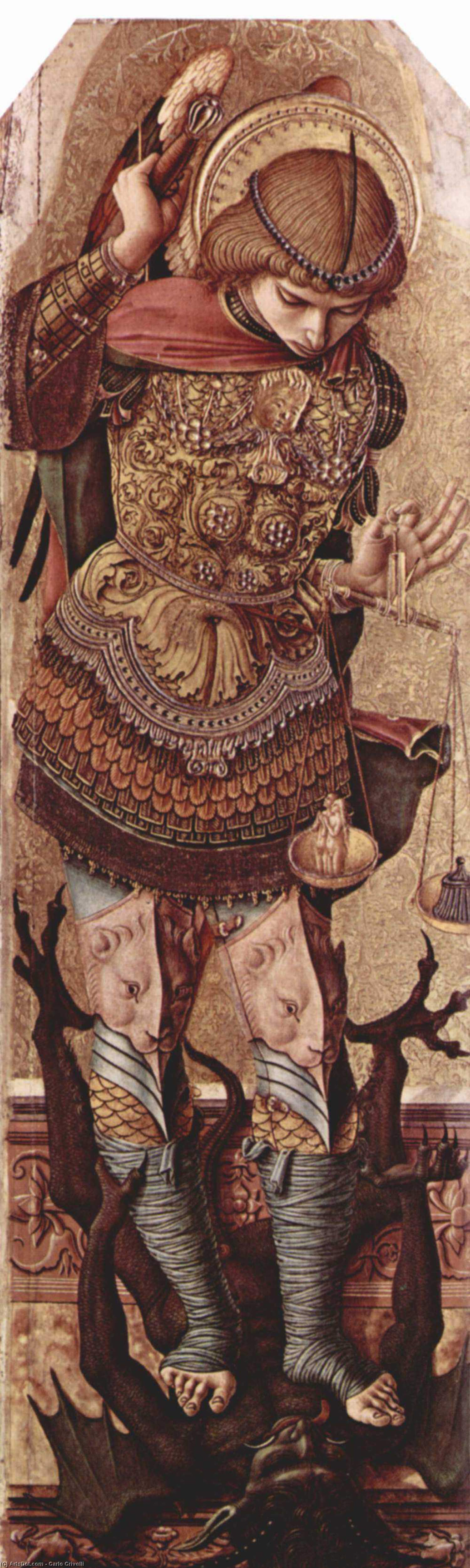 Wikioo.org - The Encyclopedia of Fine Arts - Painting, Artwork by Carlo Crivelli - Archangel Michael