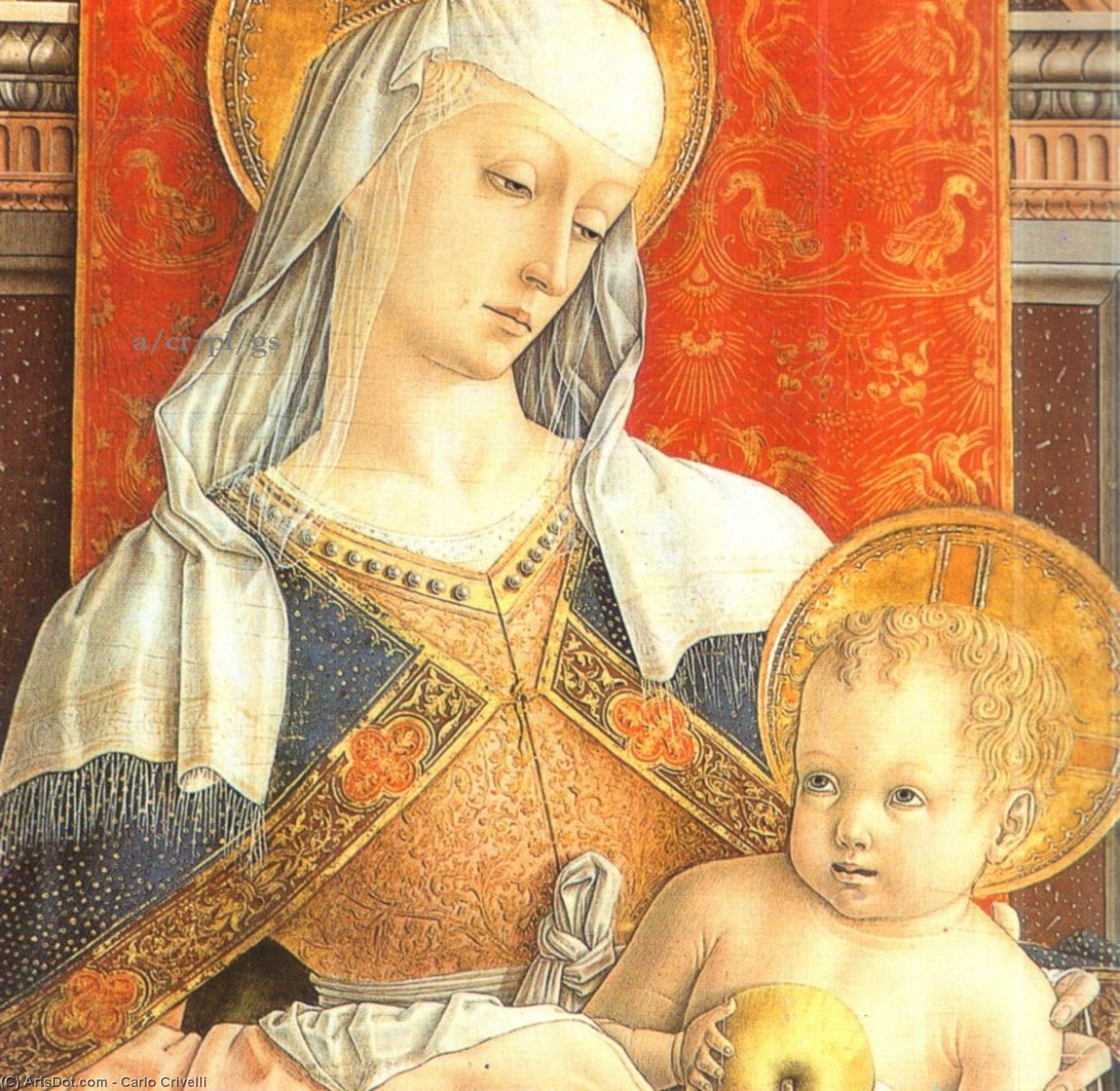 Wikioo.org - The Encyclopedia of Fine Arts - Painting, Artwork by Carlo Crivelli - Madonna and Child