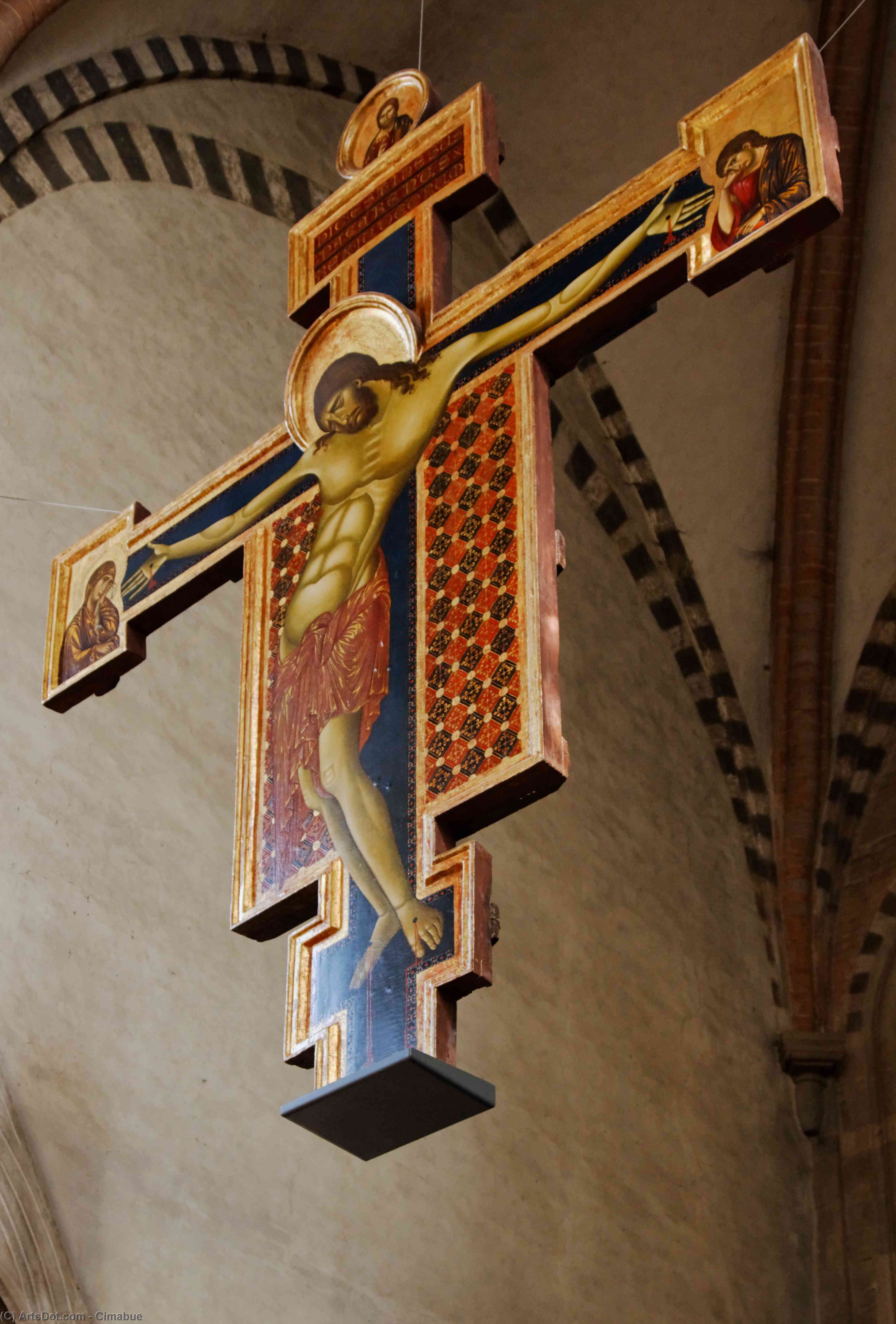 Wikoo.org - موسوعة الفنون الجميلة - اللوحة، العمل الفني Cimabue - Crucifix