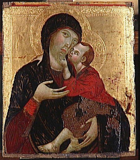 WikiOO.org - 百科事典 - 絵画、アートワーク Cimabue - 処女 と  子供