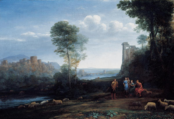 Wikioo.org – L'Encyclopédie des Beaux Arts - Peinture, Oeuvre de Claude Lorrain (Claude Gellée) - Paysage pastorale