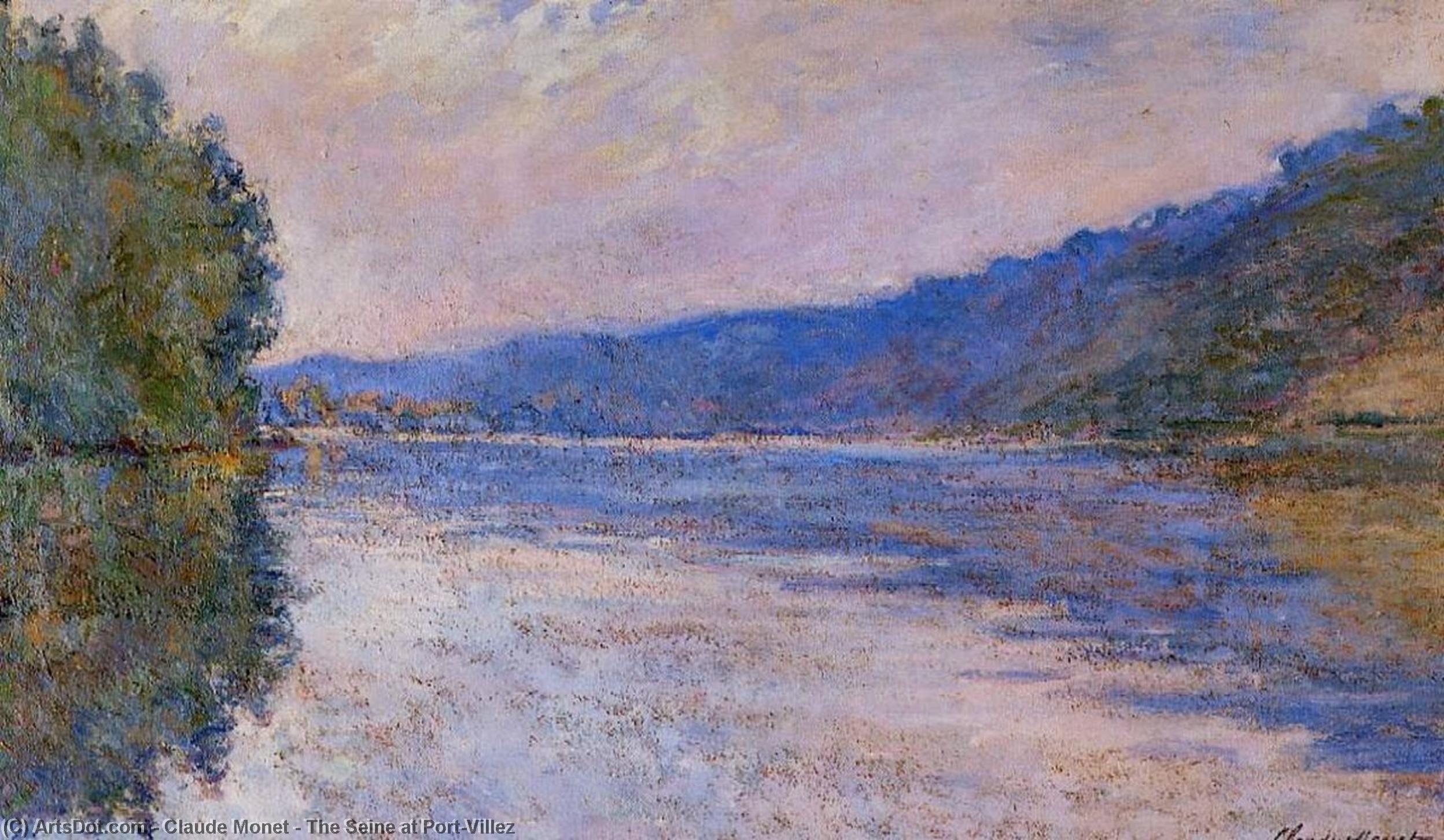 Wikioo.org - สารานุกรมวิจิตรศิลป์ - จิตรกรรม Claude Monet - The Seine at Port-Villez