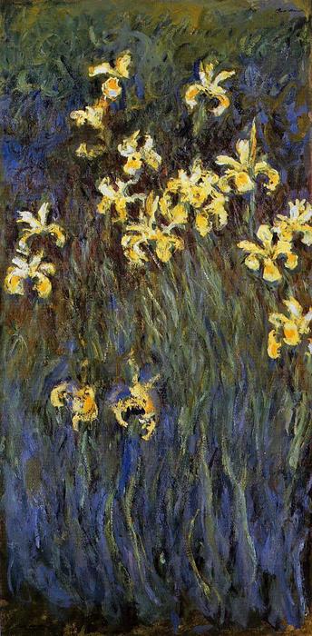 WikiOO.org - Encyclopedia of Fine Arts - Lukisan, Artwork Claude Monet - The Yellow Irises