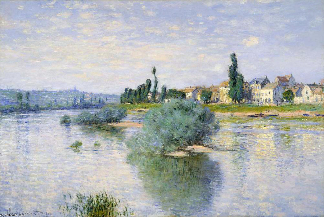 WikiOO.org - Εγκυκλοπαίδεια Καλών Τεχνών - Ζωγραφική, έργα τέχνης Claude Monet - The Seine at Lavacourt