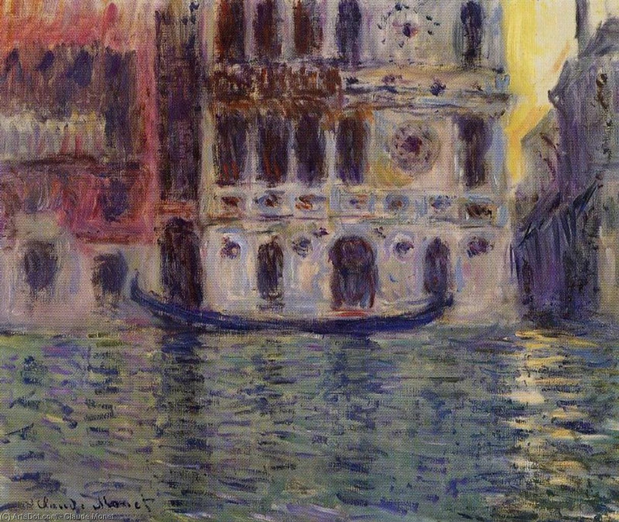 Wikioo.org - สารานุกรมวิจิตรศิลป์ - จิตรกรรม Claude Monet - Palazzo Dario