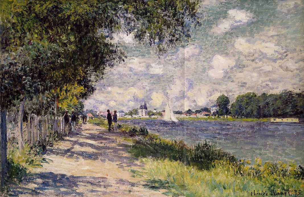 WikiOO.org - Encyclopedia of Fine Arts - Maleri, Artwork Claude Monet - The Seine at Argenteuil