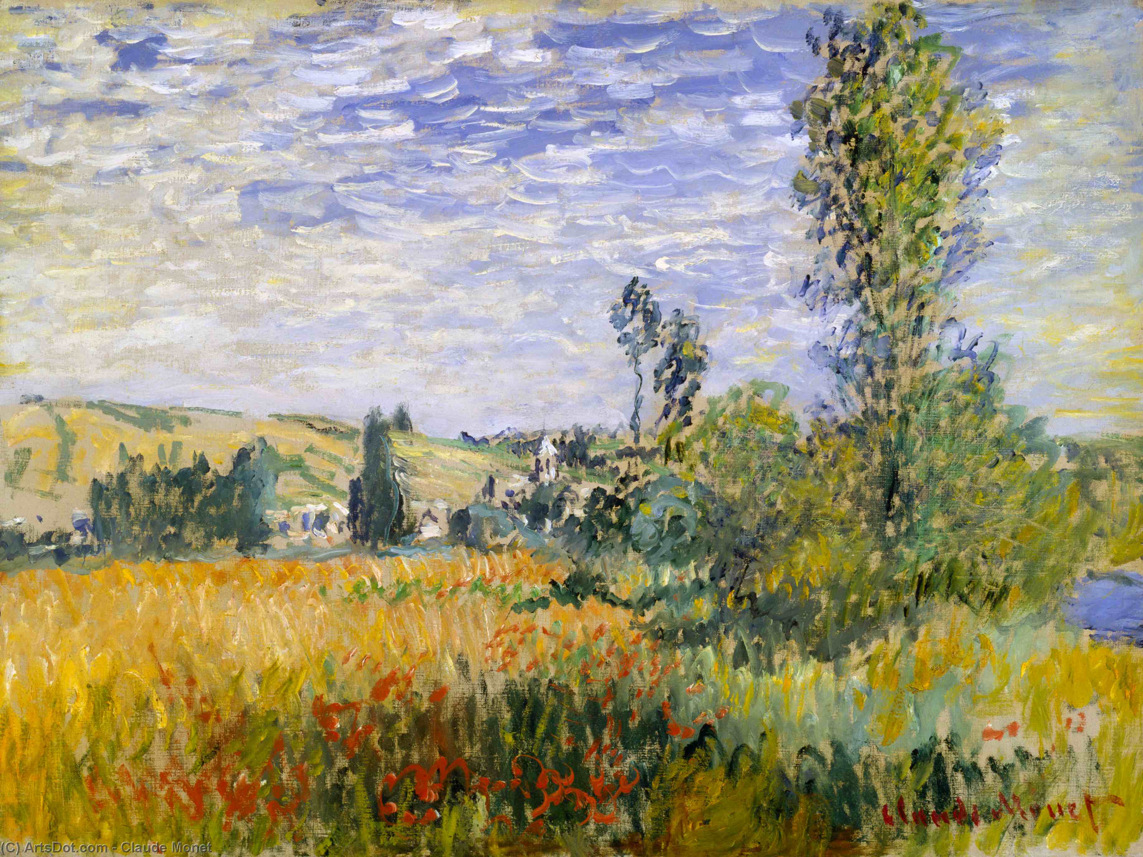 WikiOO.org - Encyclopedia of Fine Arts - Lukisan, Artwork Claude Monet - Vetheuil