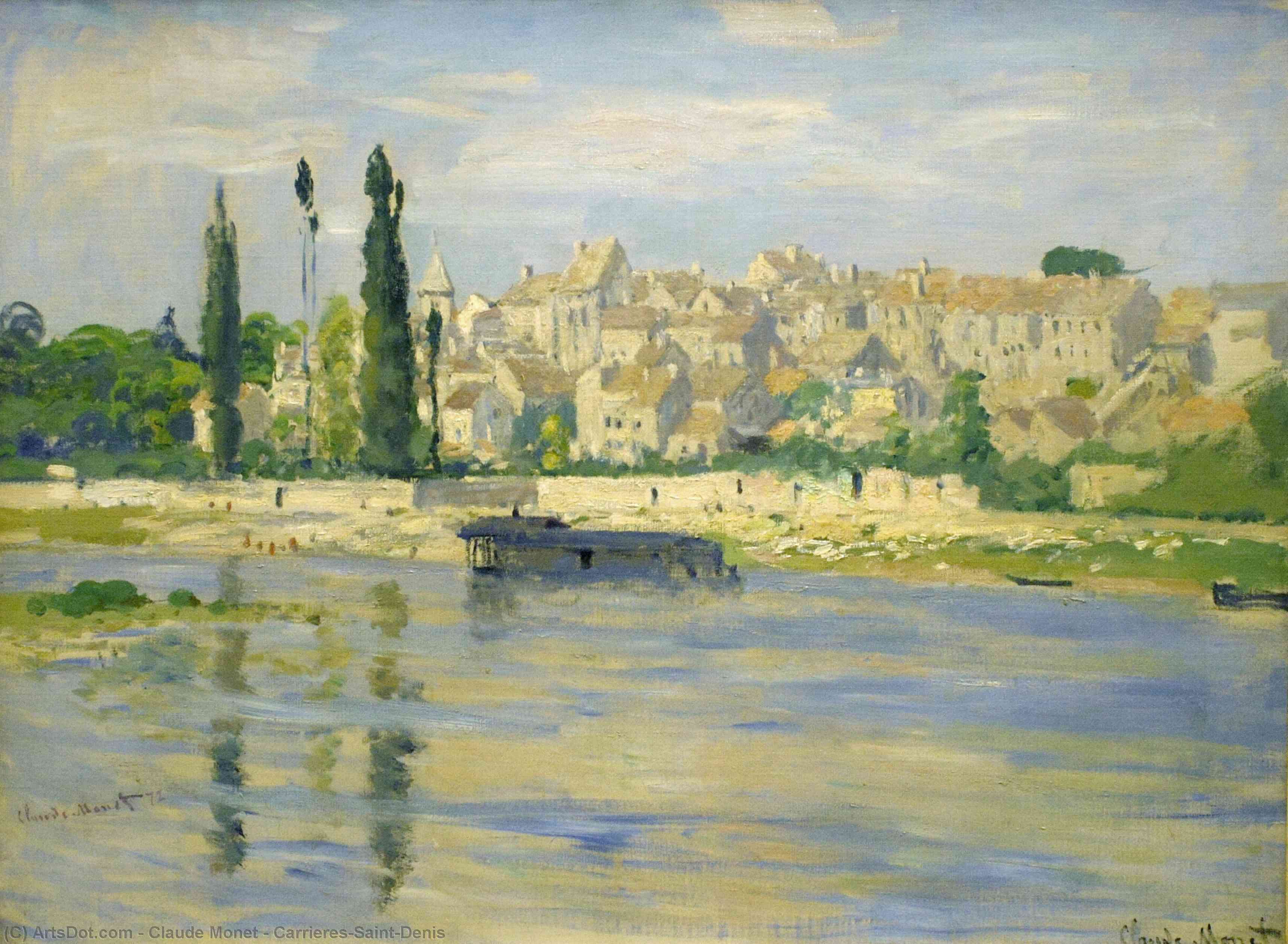 Wikioo.org - The Encyclopedia of Fine Arts - Painting, Artwork by Claude Monet - Carrieres-Saint-Denis