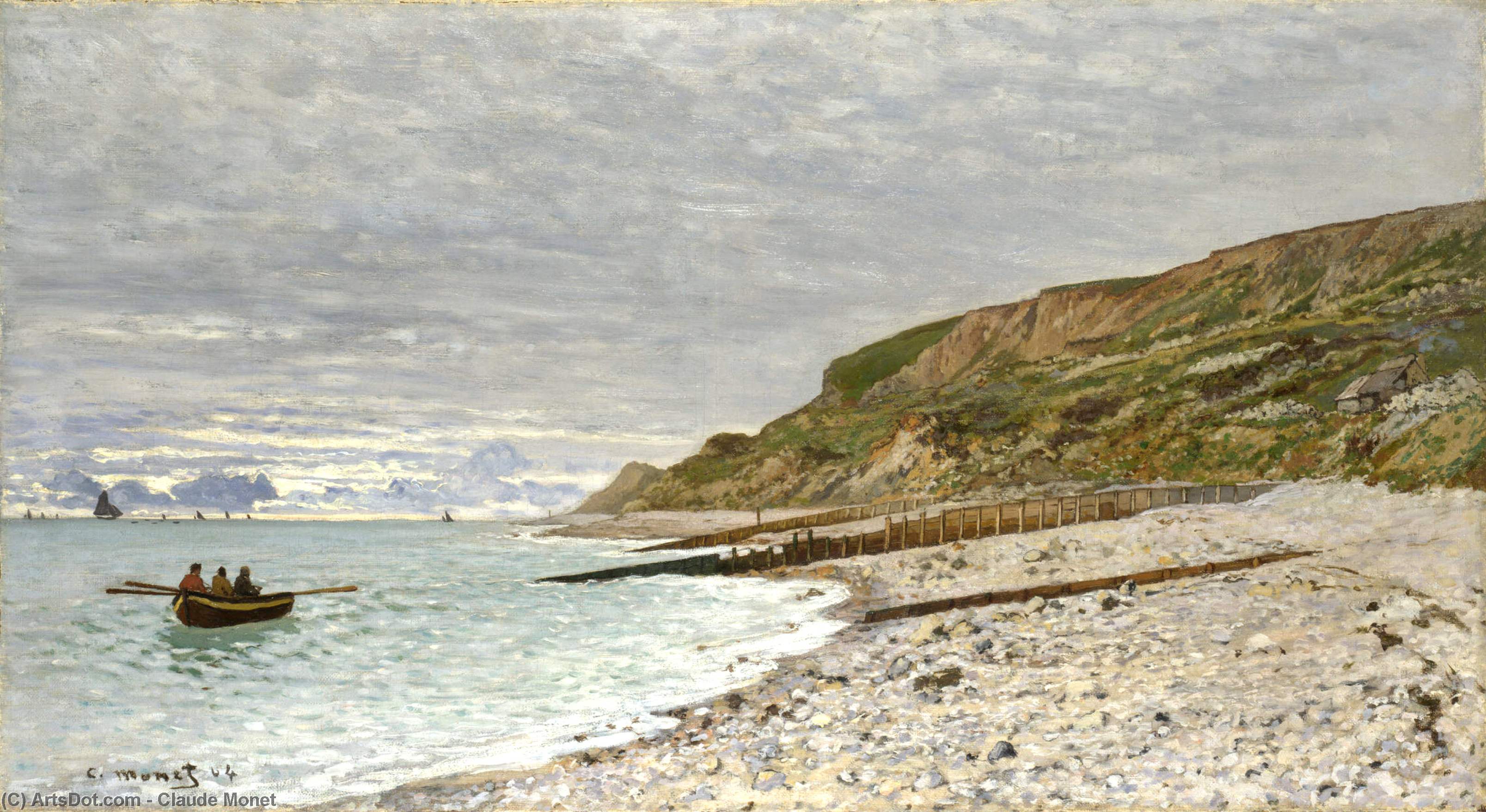 Wikioo.org - The Encyclopedia of Fine Arts - Painting, Artwork by Claude Monet - The Pointe of Heve
