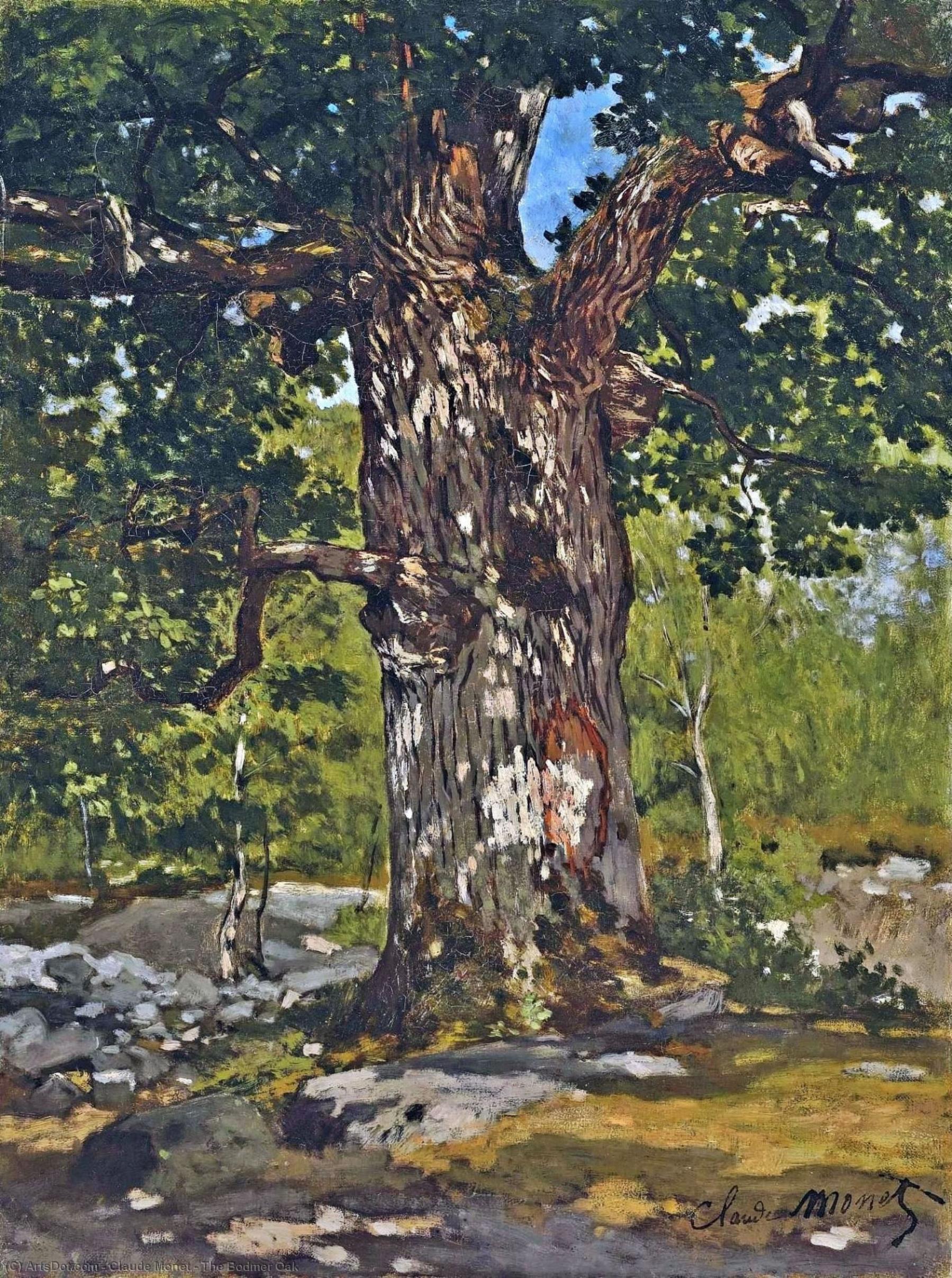 WikiOO.org - Encyclopedia of Fine Arts - Maľba, Artwork Claude Monet - The Bodmer Oak