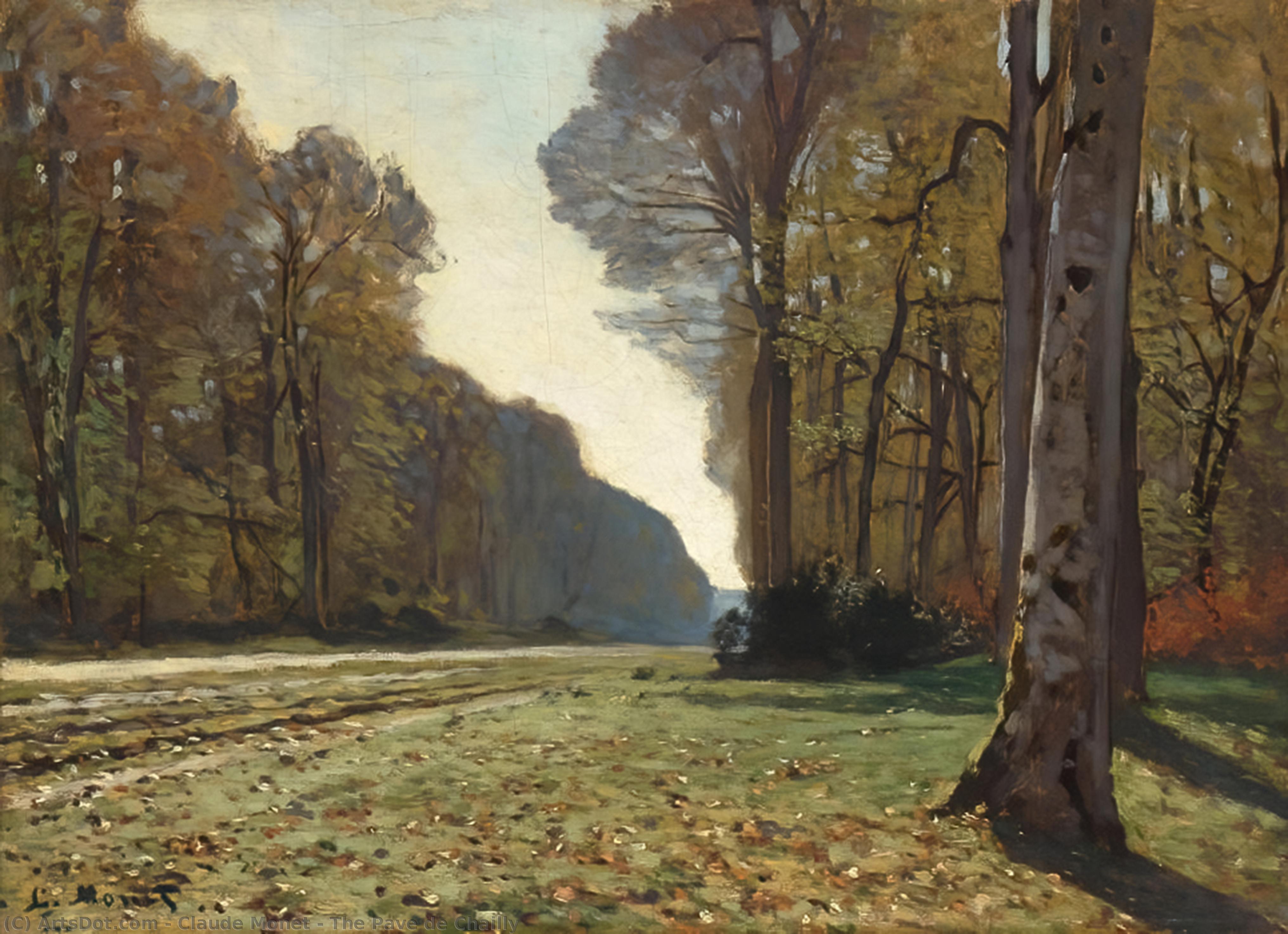 WikiOO.org - Encyclopedia of Fine Arts - Maľba, Artwork Claude Monet - The Pave de Chailly
