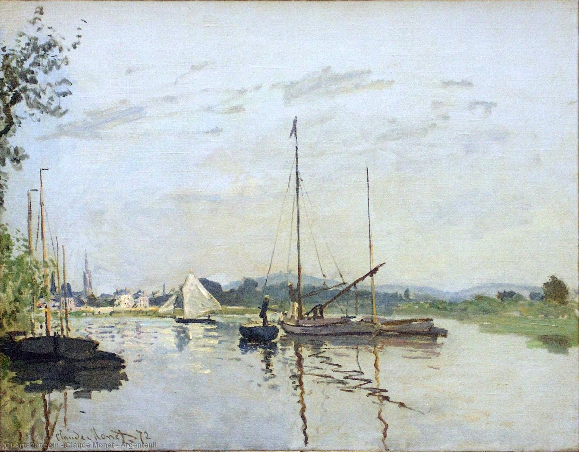 WikiOO.org – 美術百科全書 - 繪畫，作品 Claude Monet - 阿让特伊