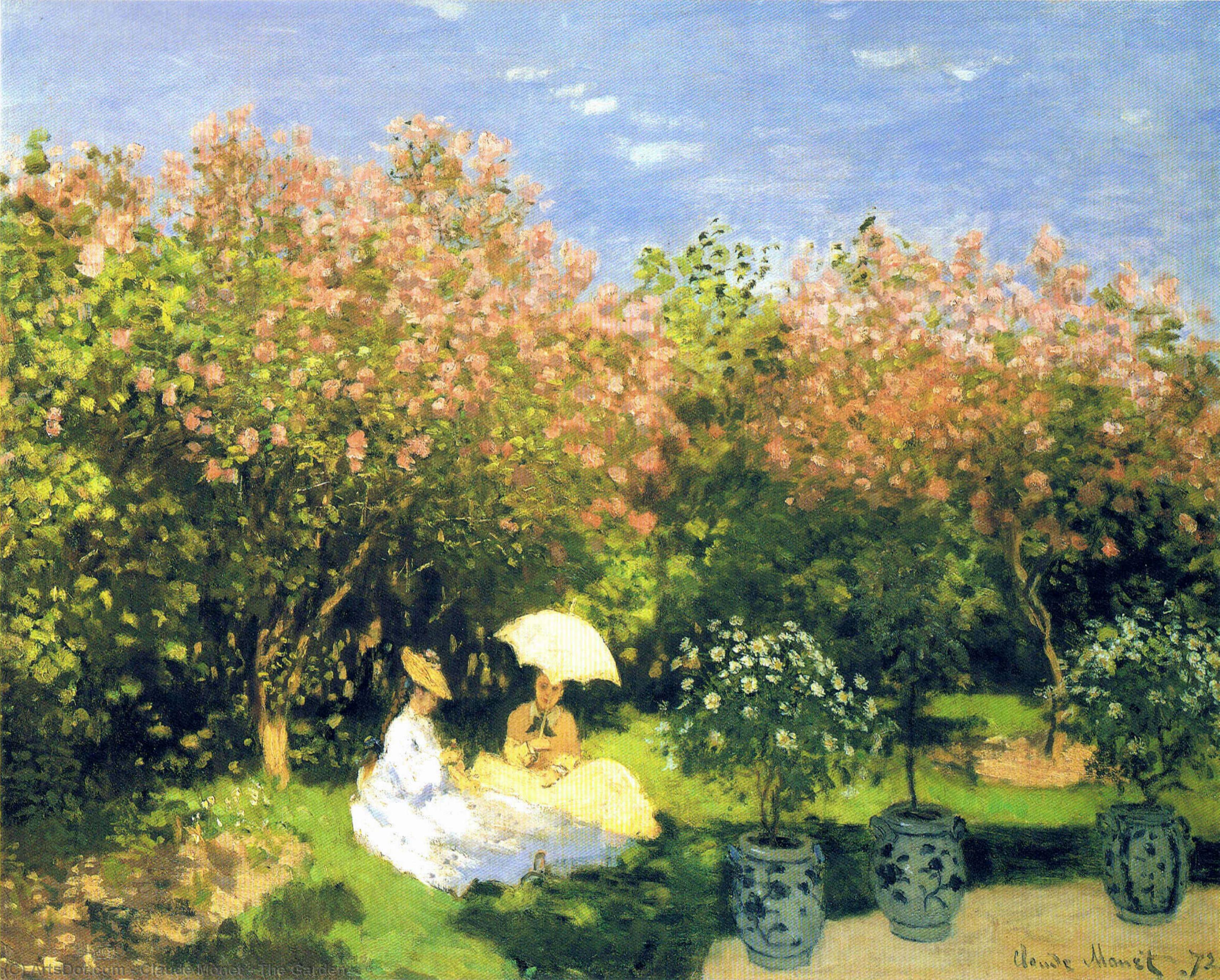 Wikioo.org - The Encyclopedia of Fine Arts - Painting, Artwork by Claude Monet - The Garden