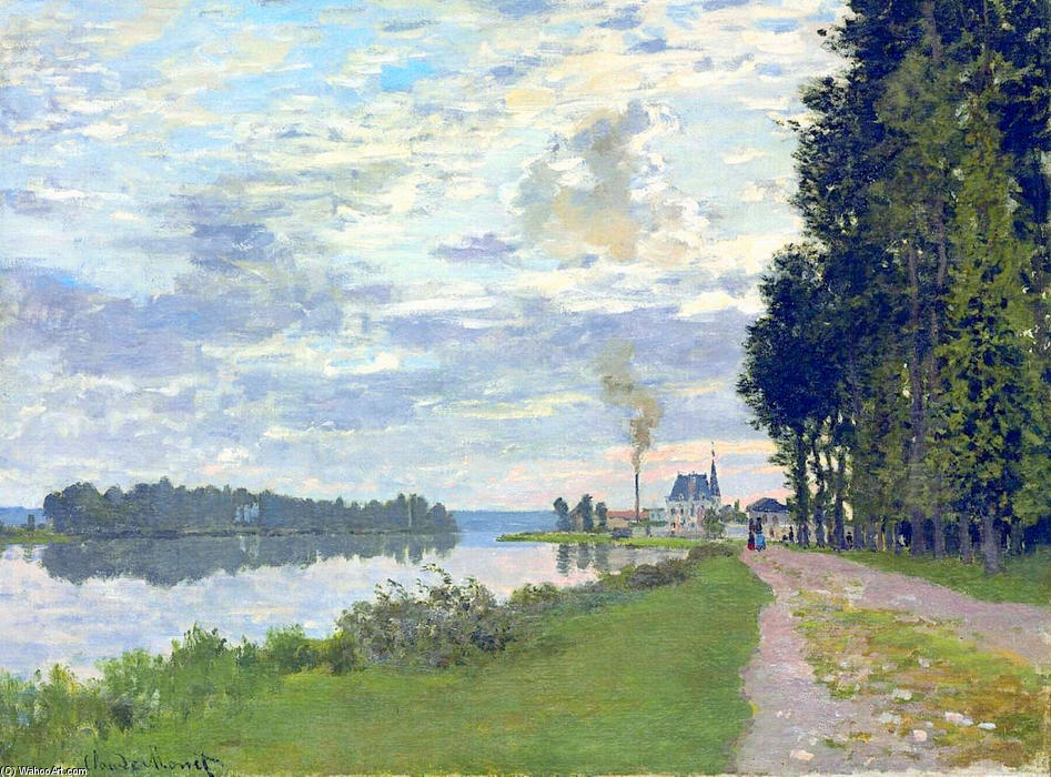Wikioo.org - The Encyclopedia of Fine Arts - Painting, Artwork by Claude Monet - The Promenade at Argenteuil 02