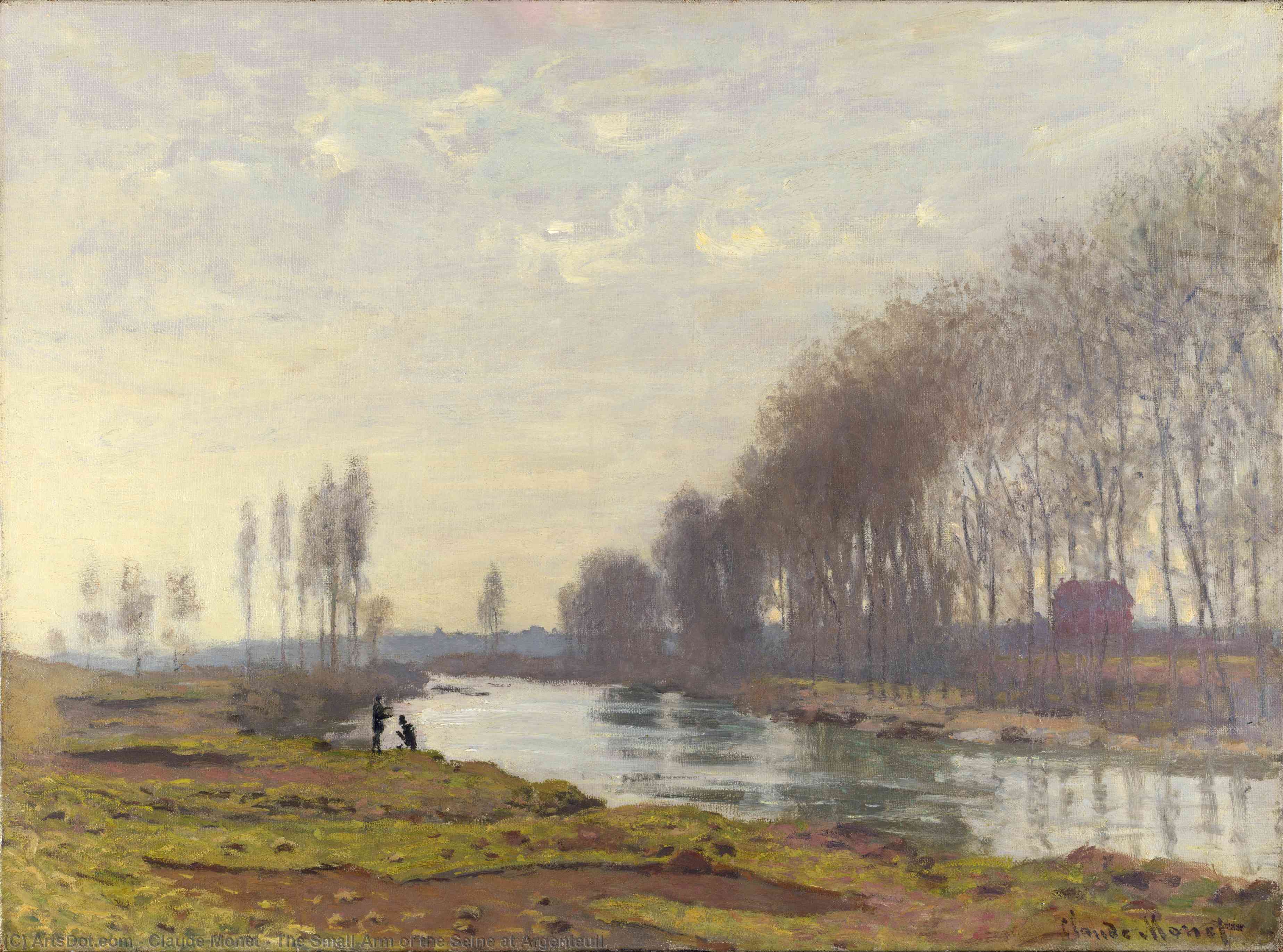 Wikoo.org - موسوعة الفنون الجميلة - اللوحة، العمل الفني Claude Monet - The Small Arm of the Seine at Argenteuil