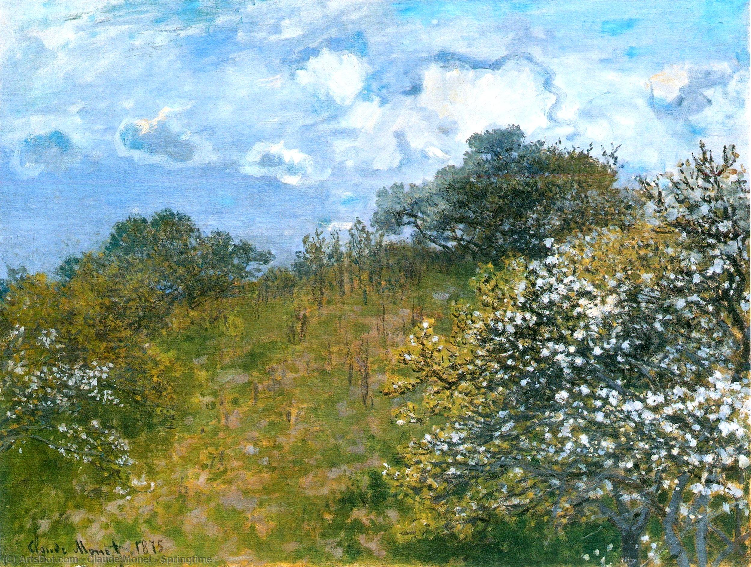 Wikioo.org - The Encyclopedia of Fine Arts - Painting, Artwork by Claude Monet - Springtime