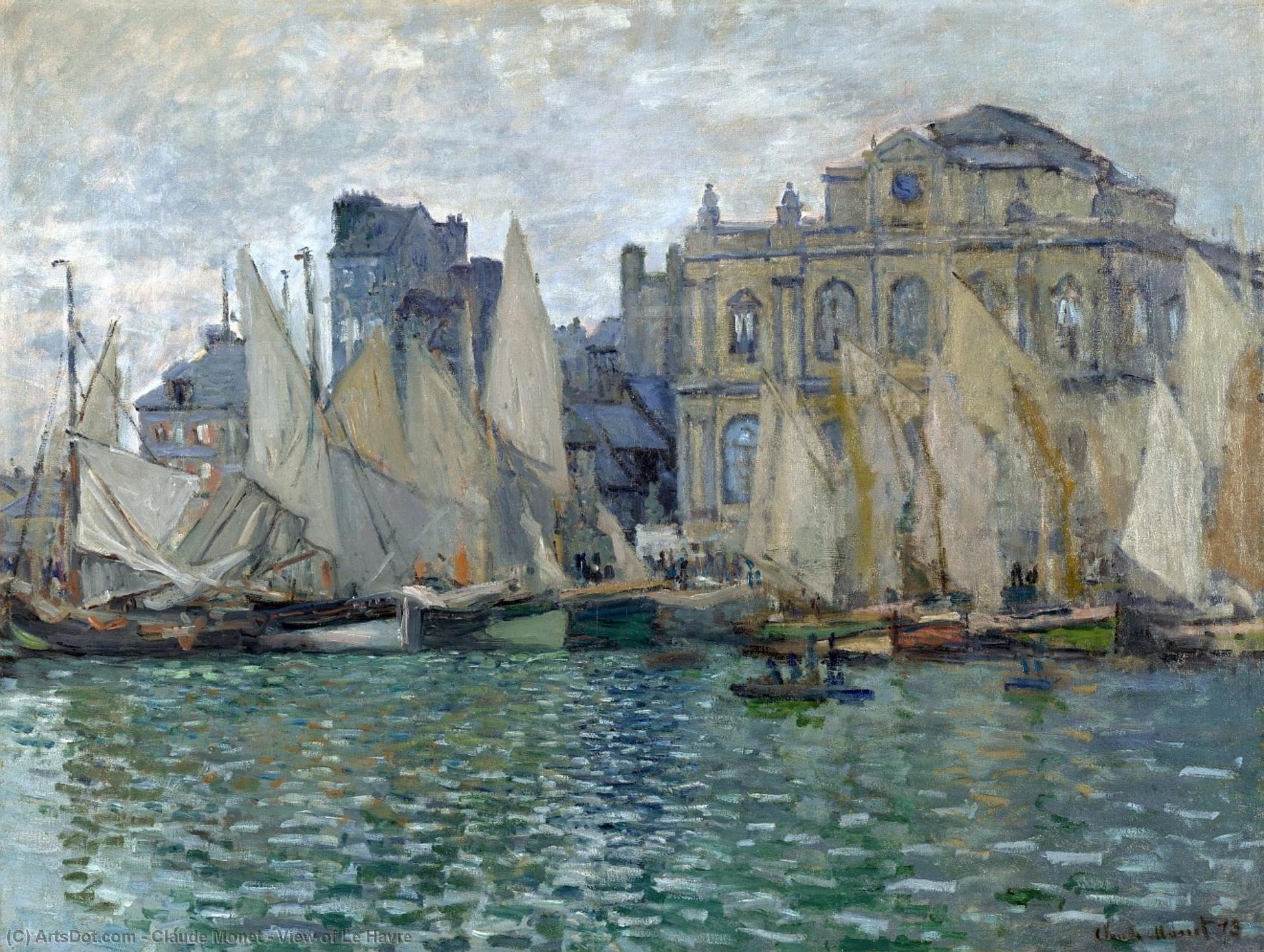 Wikioo.org - The Encyclopedia of Fine Arts - Painting, Artwork by Claude Monet - View of Le Havre