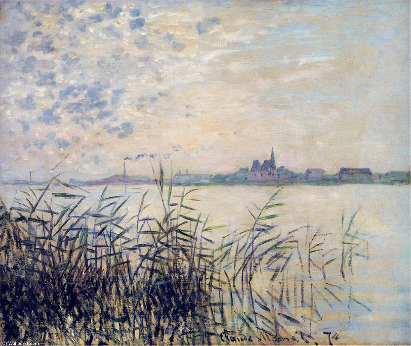 Wikioo.org - The Encyclopedia of Fine Arts - Painting, Artwork by Claude Monet - The Seine near Argenteuil