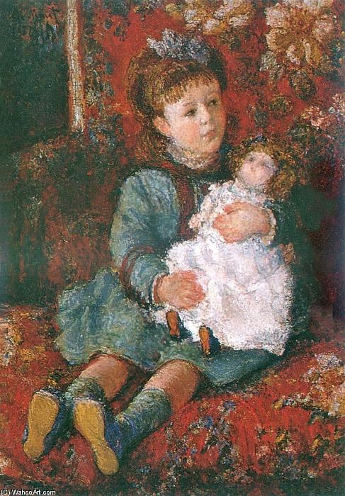 WikiOO.org - 百科事典 - 絵画、アートワーク Claude Monet - 人形とジャーHoschedeの肖像