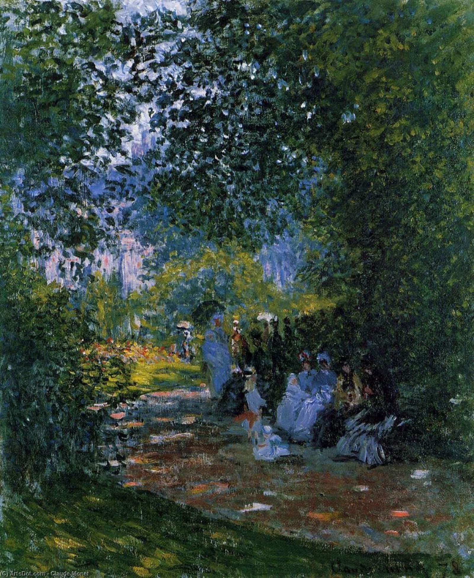 WikiOO.org - دایره المعارف هنرهای زیبا - نقاشی، آثار هنری Claude Monet - Park Monceau 3
