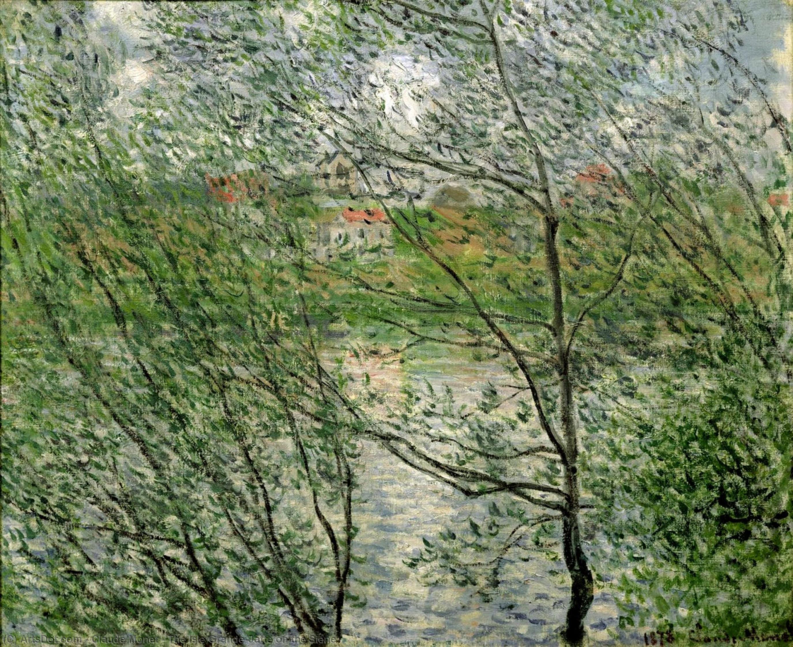 Wikioo.org - The Encyclopedia of Fine Arts - Painting, Artwork by Claude Monet - The Isle Grande-Jatte on the Siene