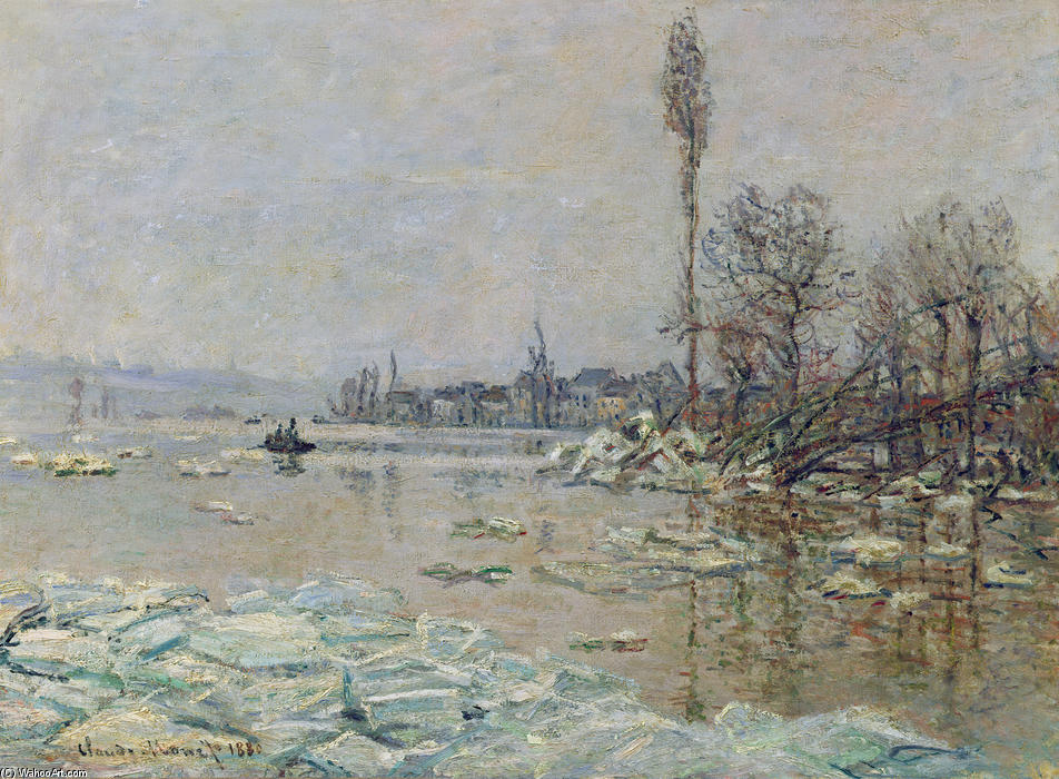 Wikioo.org - Bách khoa toàn thư về mỹ thuật - Vẽ tranh, Tác phẩm nghệ thuật Claude Monet - Breakup of Ice