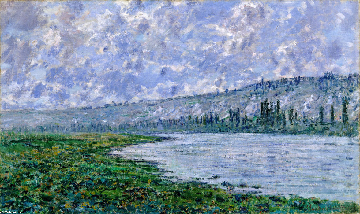 WikiOO.org - Εγκυκλοπαίδεια Καλών Τεχνών - Ζωγραφική, έργα τέχνης Claude Monet - The Seine and the Chaantemesle