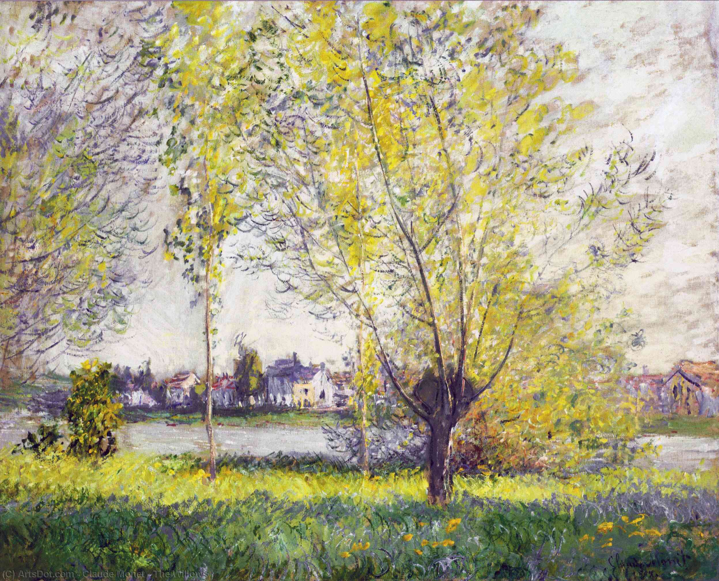 Wikioo.org - The Encyclopedia of Fine Arts - Painting, Artwork by Claude Monet - The Willows