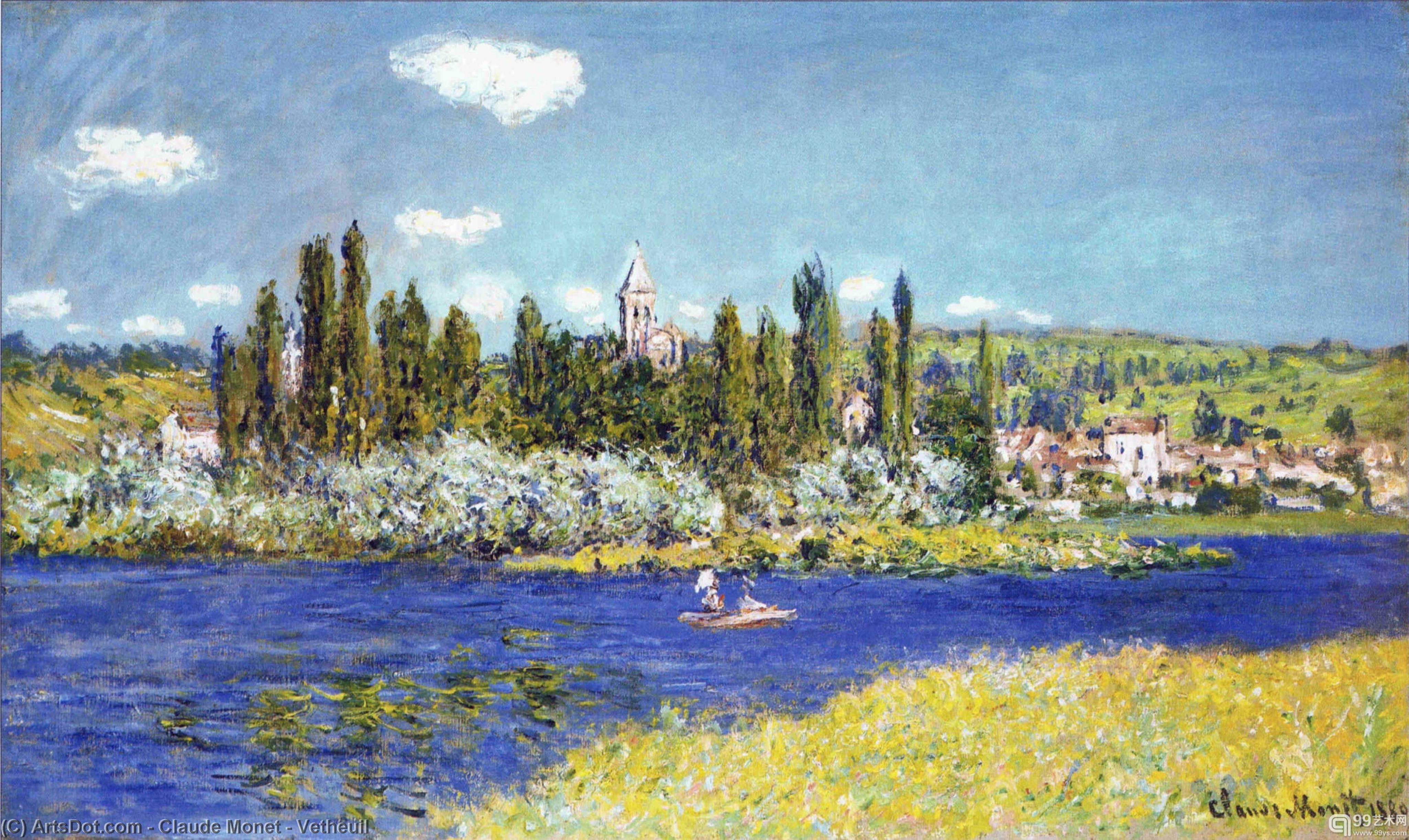 Wikioo.org - The Encyclopedia of Fine Arts - Painting, Artwork by Claude Monet - Vetheuil