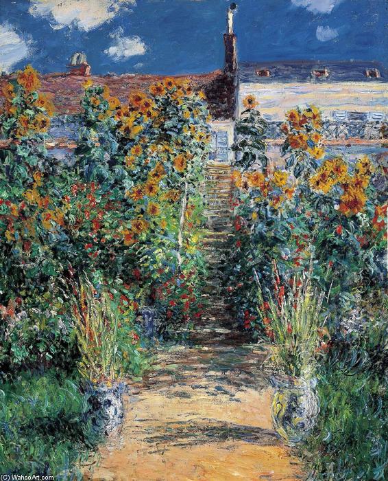 Wikioo.org - The Encyclopedia of Fine Arts - Painting, Artwork by Claude Monet - The Garden at Vetheuil