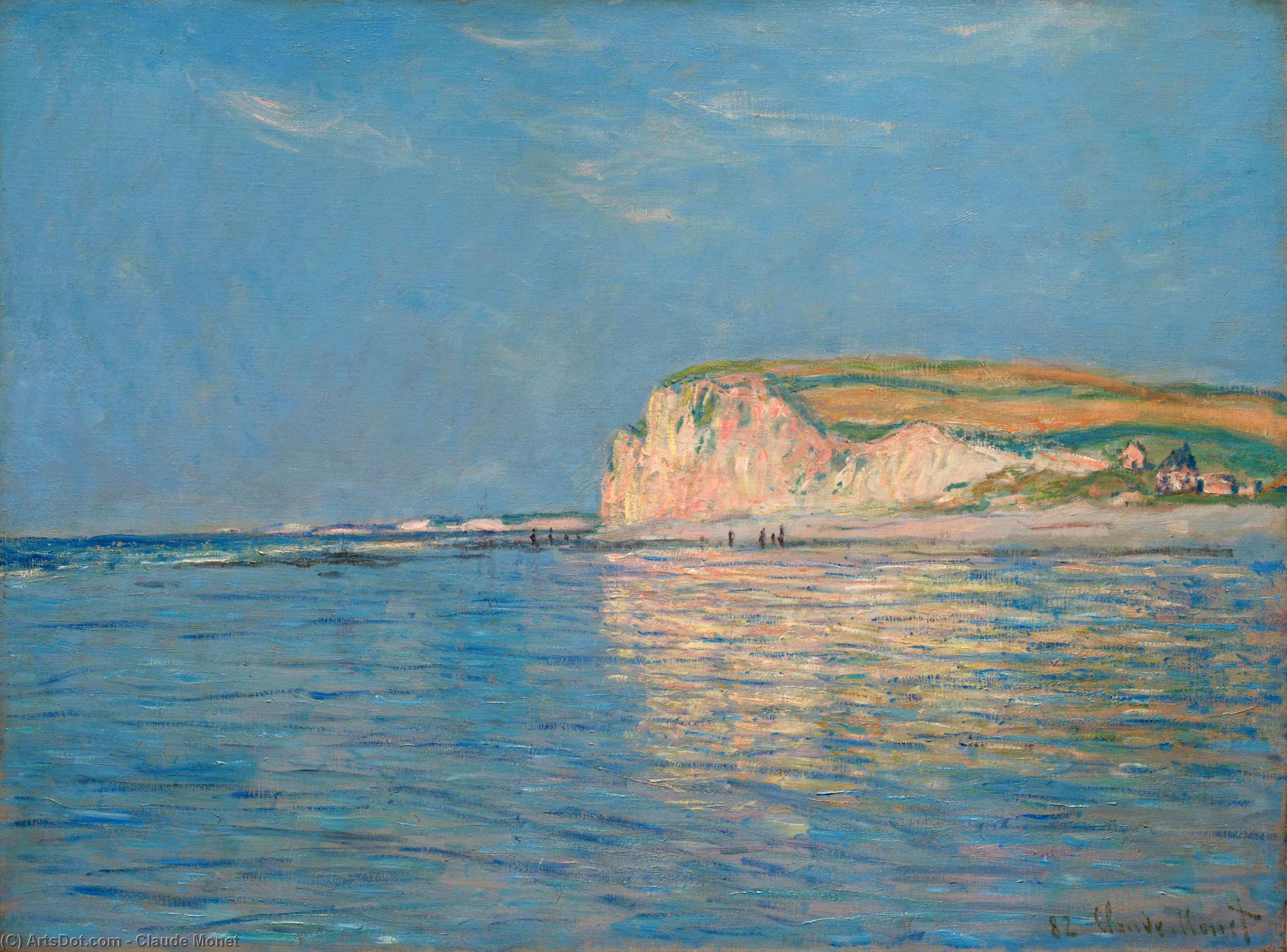 Wikioo.org - The Encyclopedia of Fine Arts - Painting, Artwork by Claude Monet - Low Tide at Pourville 02