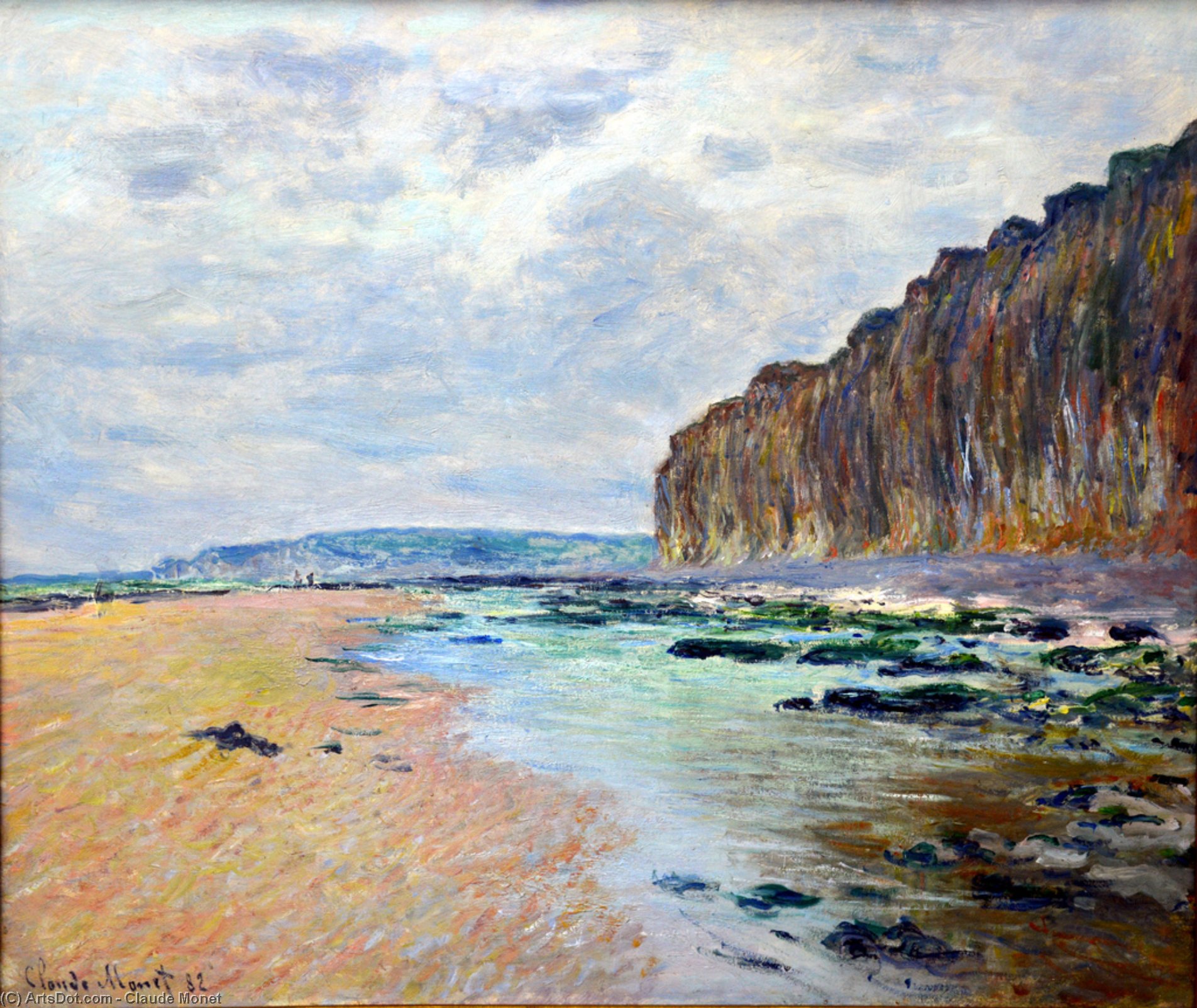 Wikioo.org - The Encyclopedia of Fine Arts - Painting, Artwork by Claude Monet - Low Tide at Varengeville 02