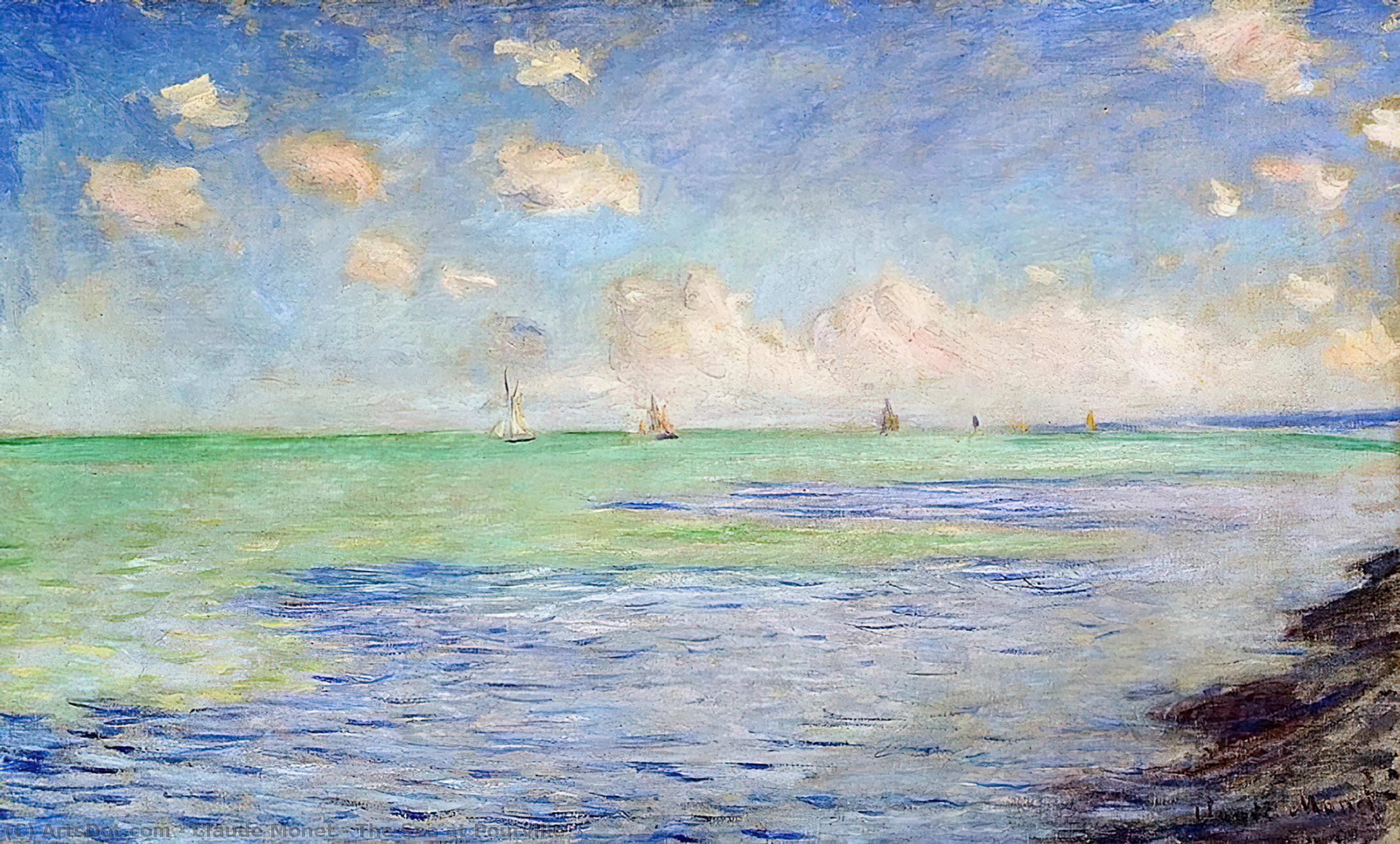 Wikioo.org - The Encyclopedia of Fine Arts - Painting, Artwork by Claude Monet - The Sea at Pourville