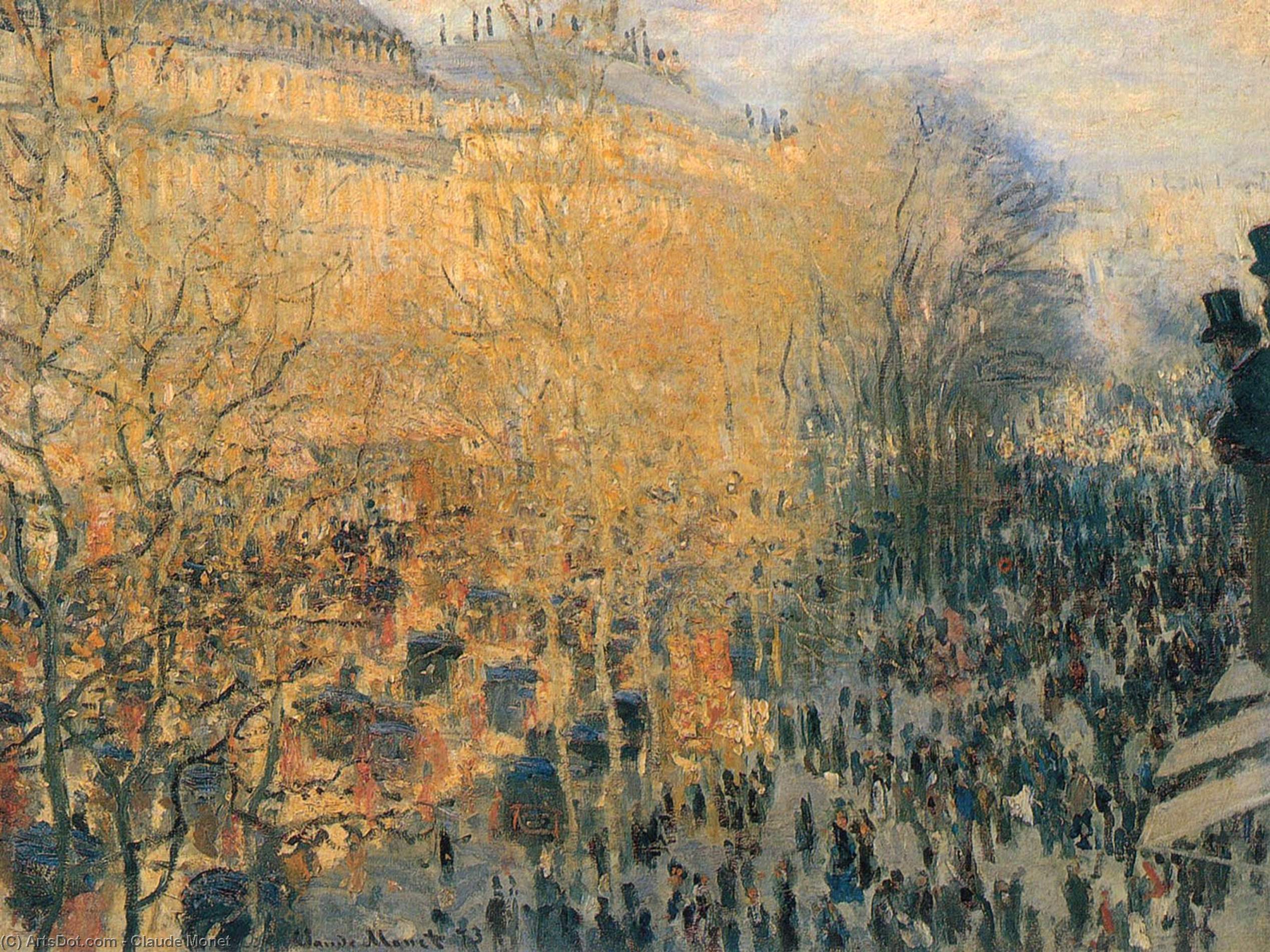 WikiOO.org - Encyclopedia of Fine Arts - Maalaus, taideteos Claude Monet - Boulevard of Capucines