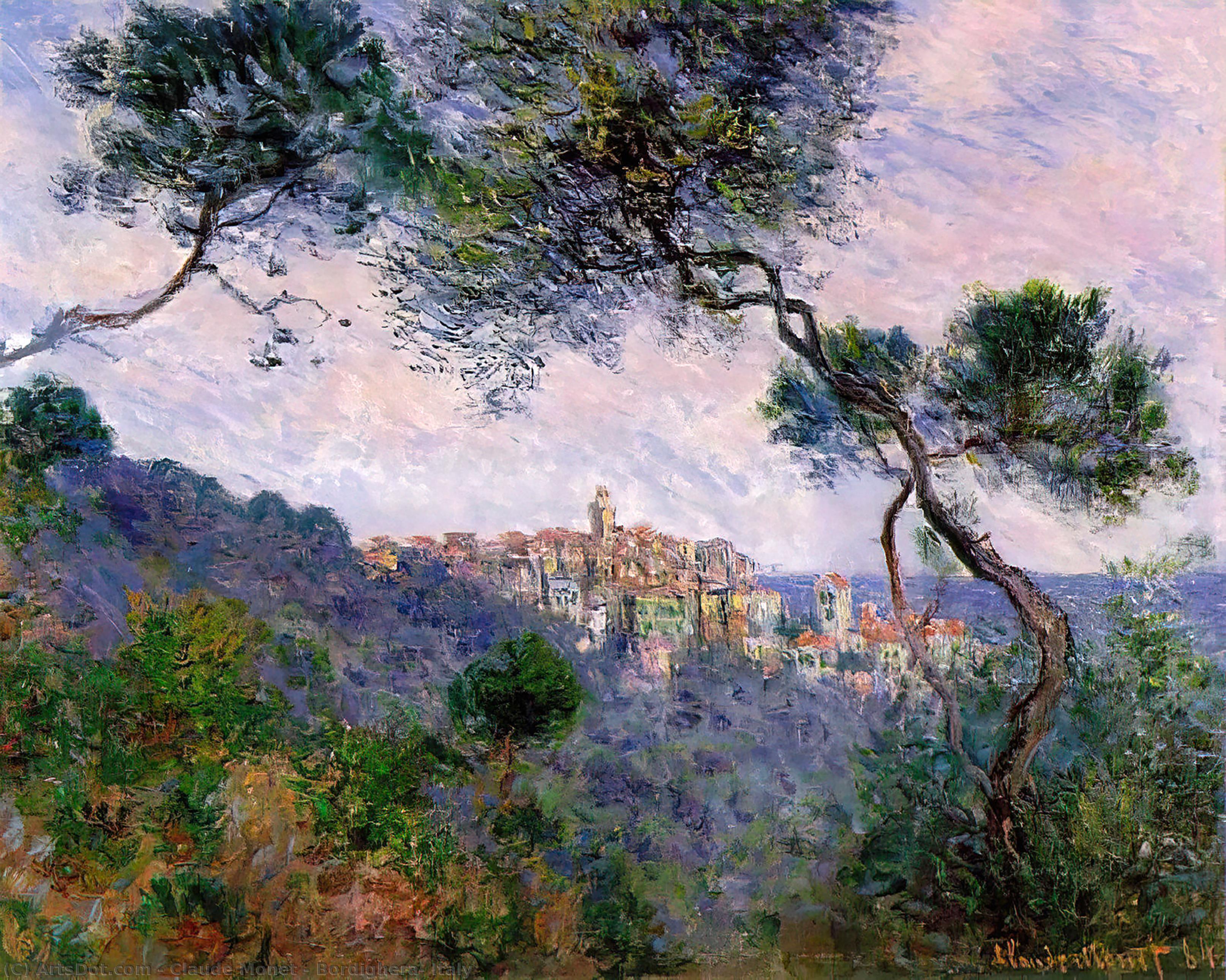 Wikioo.org - Die Enzyklopädie bildender Kunst - Malerei, Kunstwerk von Claude Monet - Bordighera , Italien