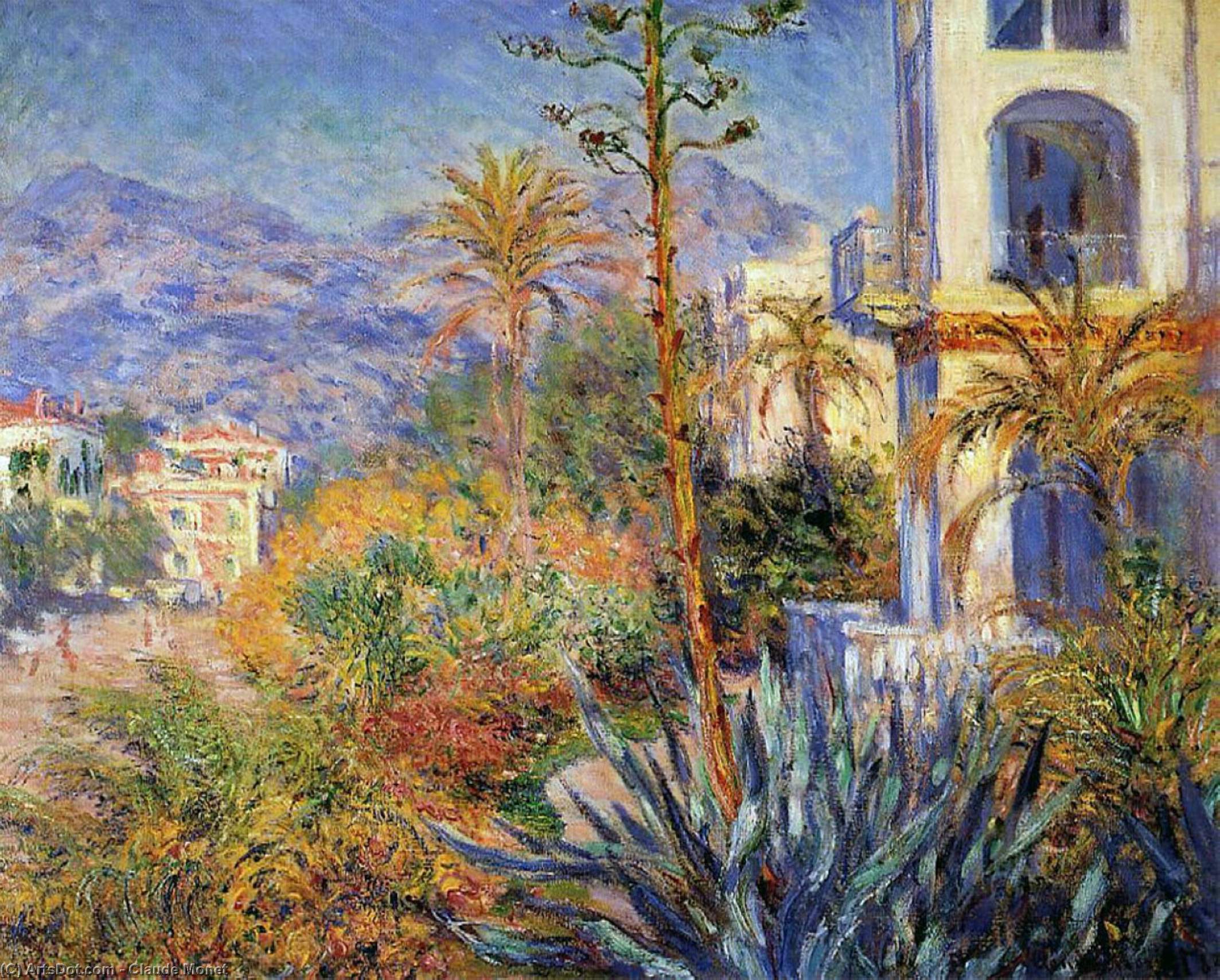 Wikioo.org – L'Enciclopedia delle Belle Arti - Pittura, Opere di Claude Monet - Ville a bordighera