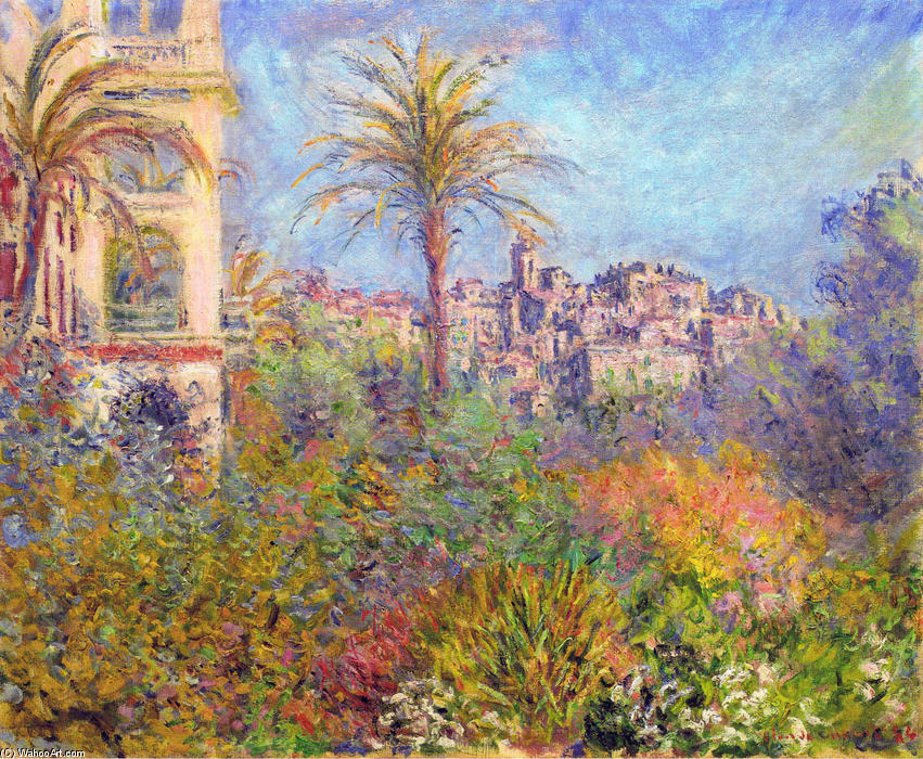 Wikoo.org - موسوعة الفنون الجميلة - اللوحة، العمل الفني Claude Monet - Villas at Bordighera 03