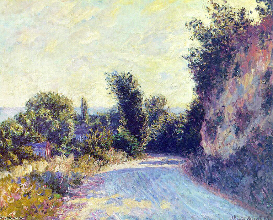 Wikioo.org - สารานุกรมวิจิตรศิลป์ - จิตรกรรม Claude Monet - Road near Giverny 02