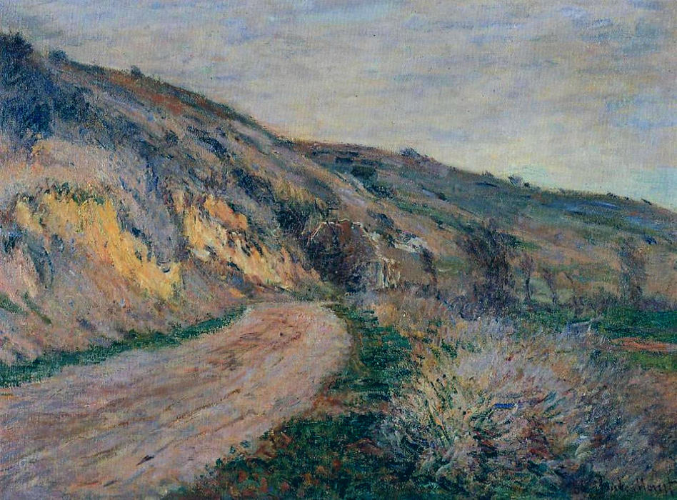Wikioo.org - สารานุกรมวิจิตรศิลป์ - จิตรกรรม Claude Monet - The Road to Giverny 2