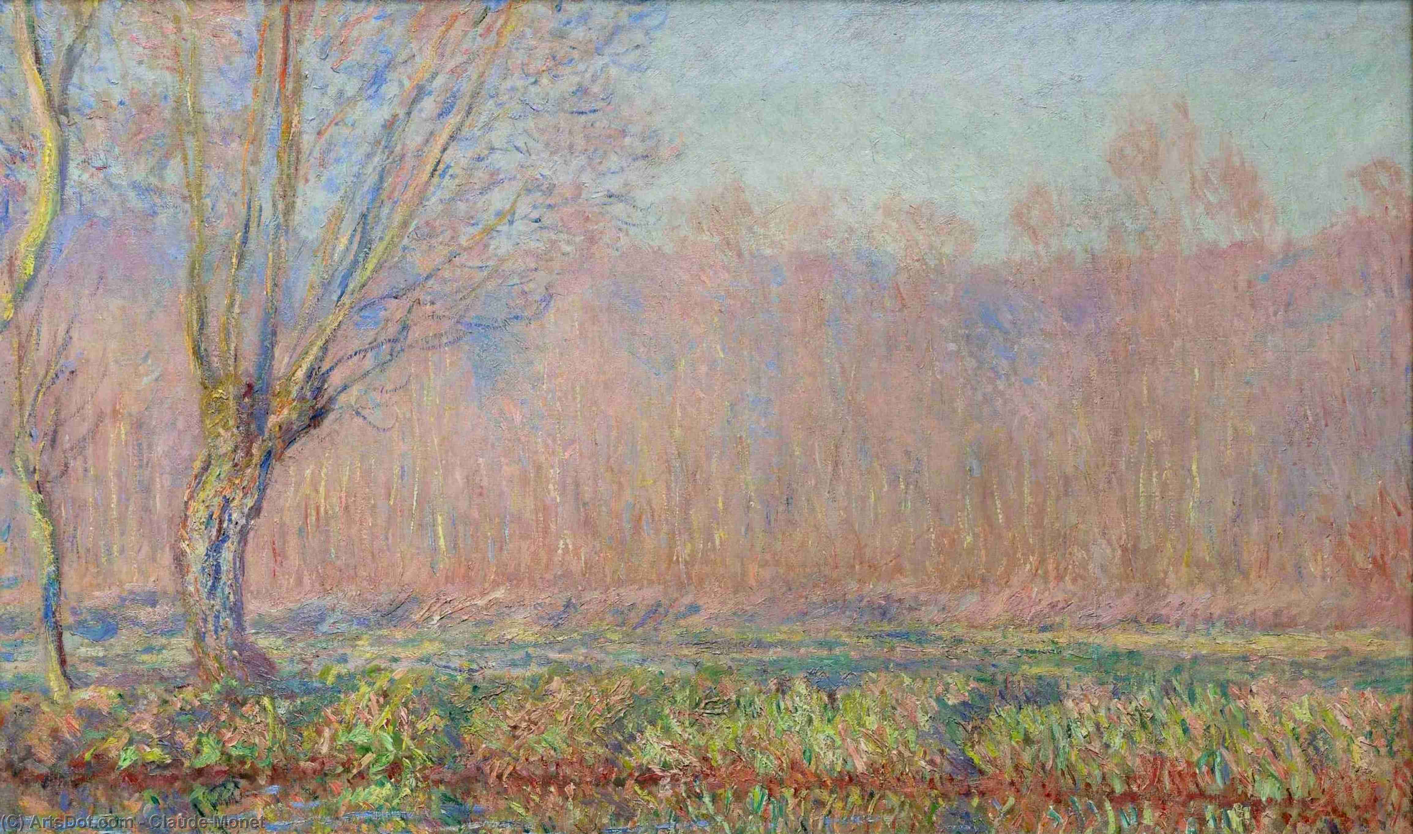 WikiOO.org - Енциклопедія образотворчого мистецтва - Живопис, Картини
 Claude Monet - The Willows