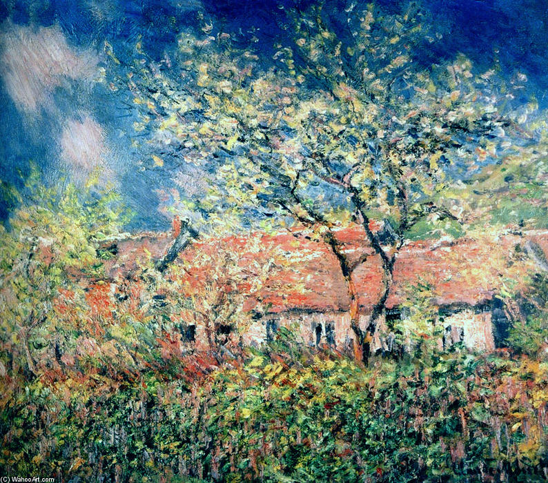 Wikioo.org - Die Enzyklopädie bildender Kunst - Malerei, Kunstwerk von Claude Monet - Frühlingszeit bei giverny
