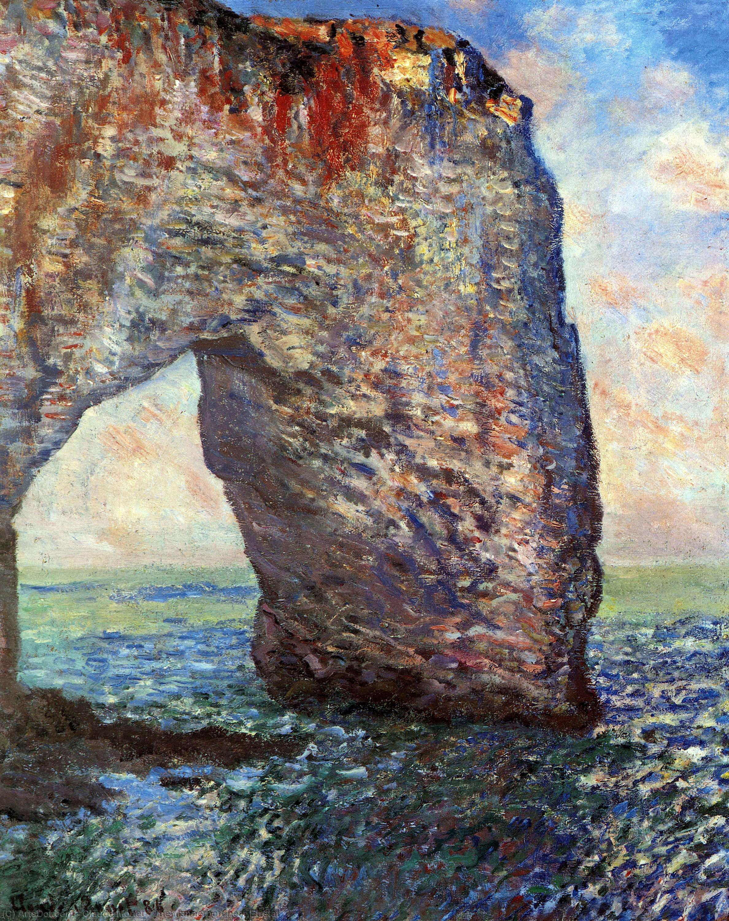 Wikioo.org - The Encyclopedia of Fine Arts - Painting, Artwork by Claude Monet - The Mannerport near Etretat