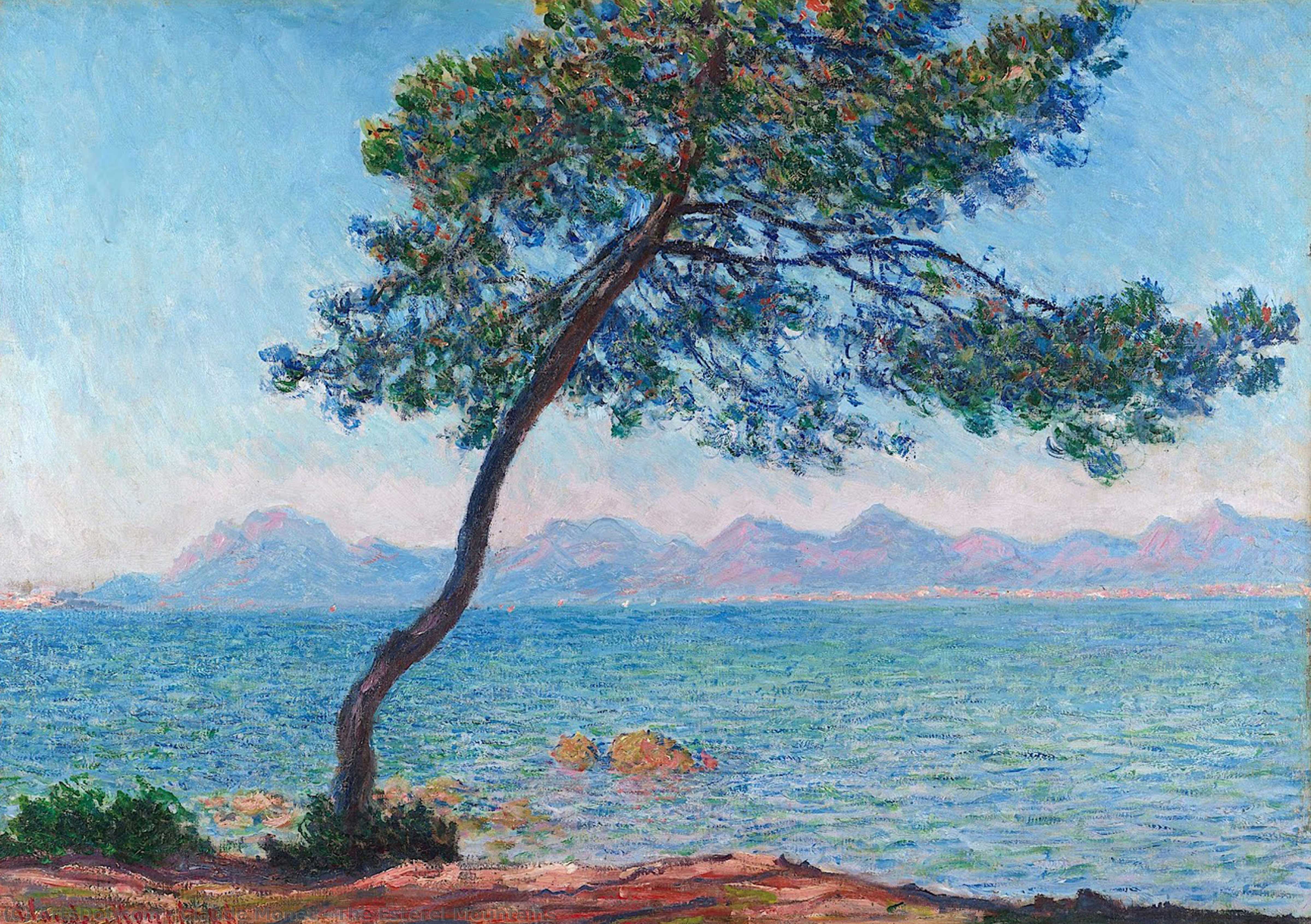 WikiOO.org - Encyclopedia of Fine Arts - Maleri, Artwork Claude Monet - The Esterel Mountains