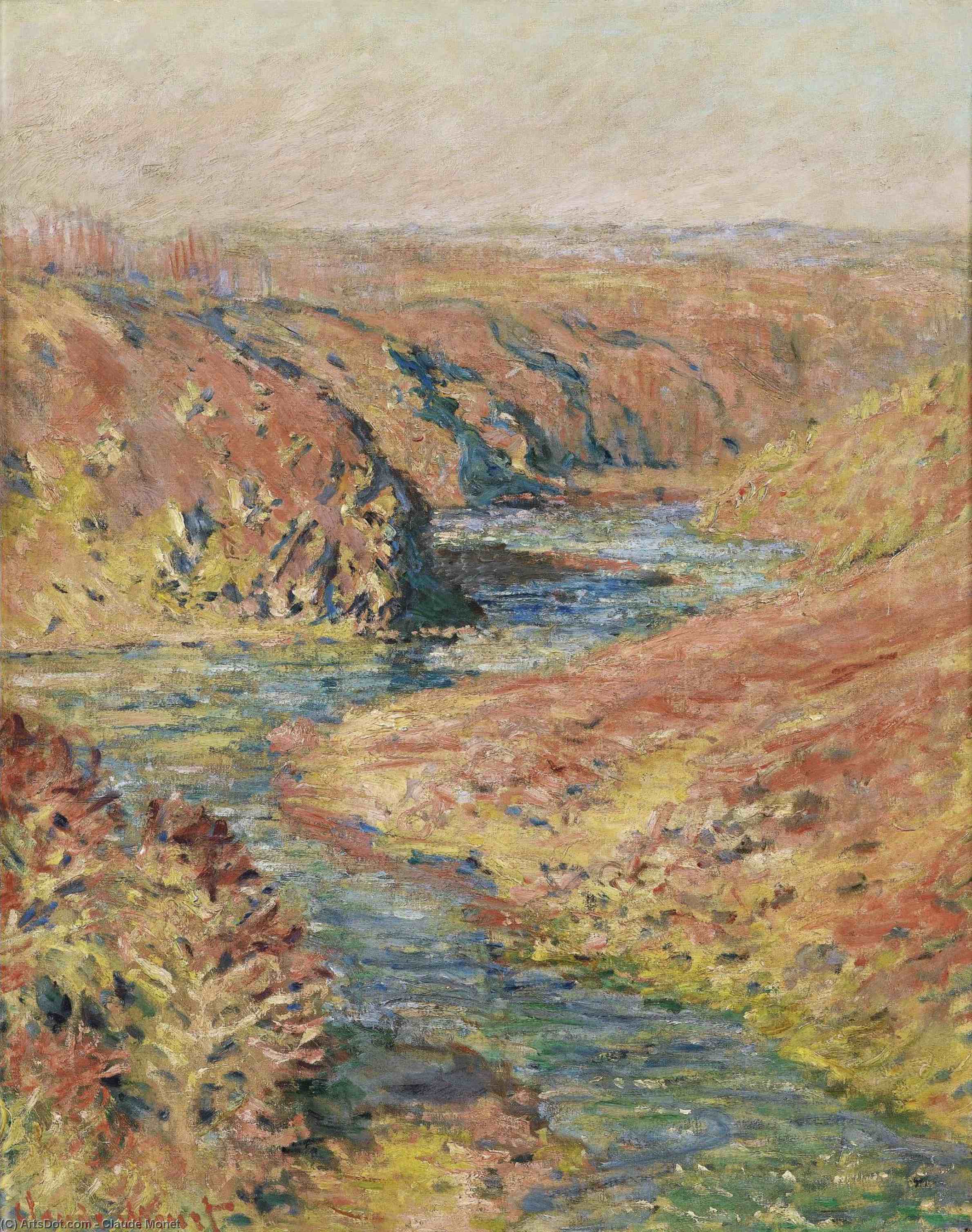 Wikioo.org - The Encyclopedia of Fine Arts - Painting, Artwork by Claude Monet - The Valley of Creuse at Fresselines